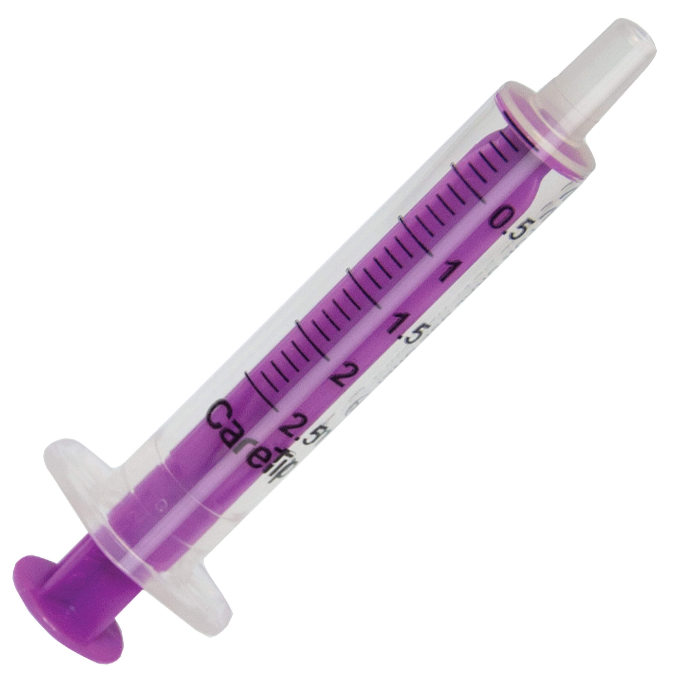 100x Caretip Oral Syringe 2.5ml