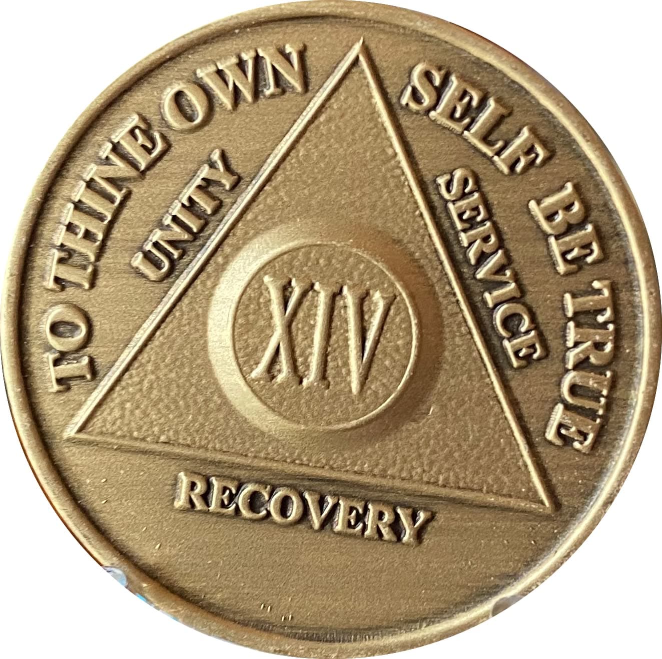 wendells 14 Year AA Medallion Bronze Anniversary Chip
