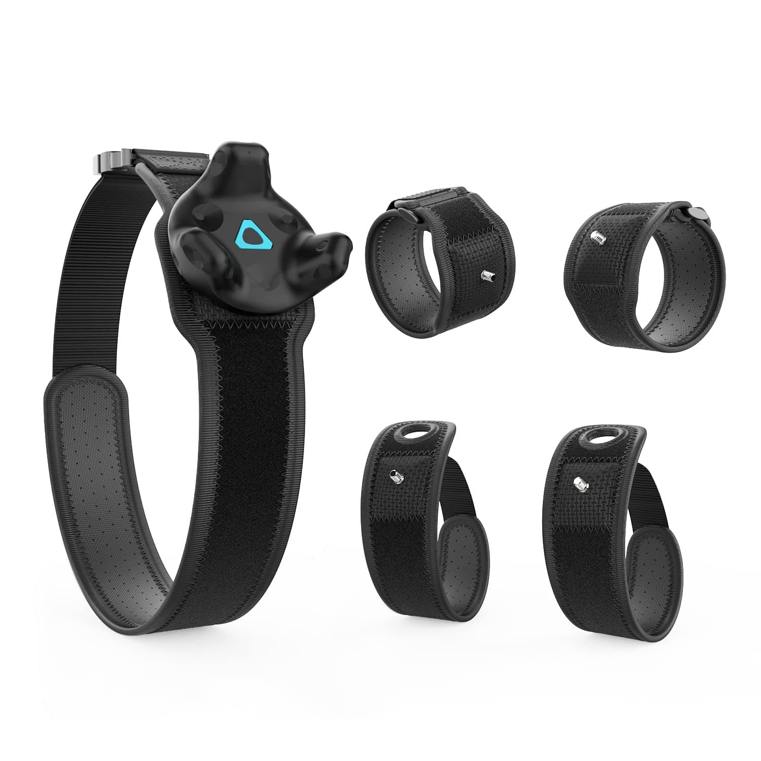 AMVR 5-Pcs Full Body Straps for HTC Vive VR TrackerTracker(3.0) - Adjustable Waist Belts, Wrist Band Accessories (Tracker Sold Separately).