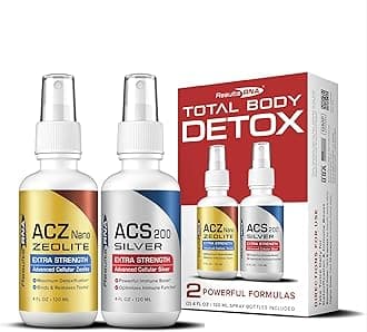 - Results RNA – Total Body Detox Extra Strength System – ACS 200 Silver & ACZ Nano Zeolite help to Detoxify & Boost Immunity (4 oz - 60 day)