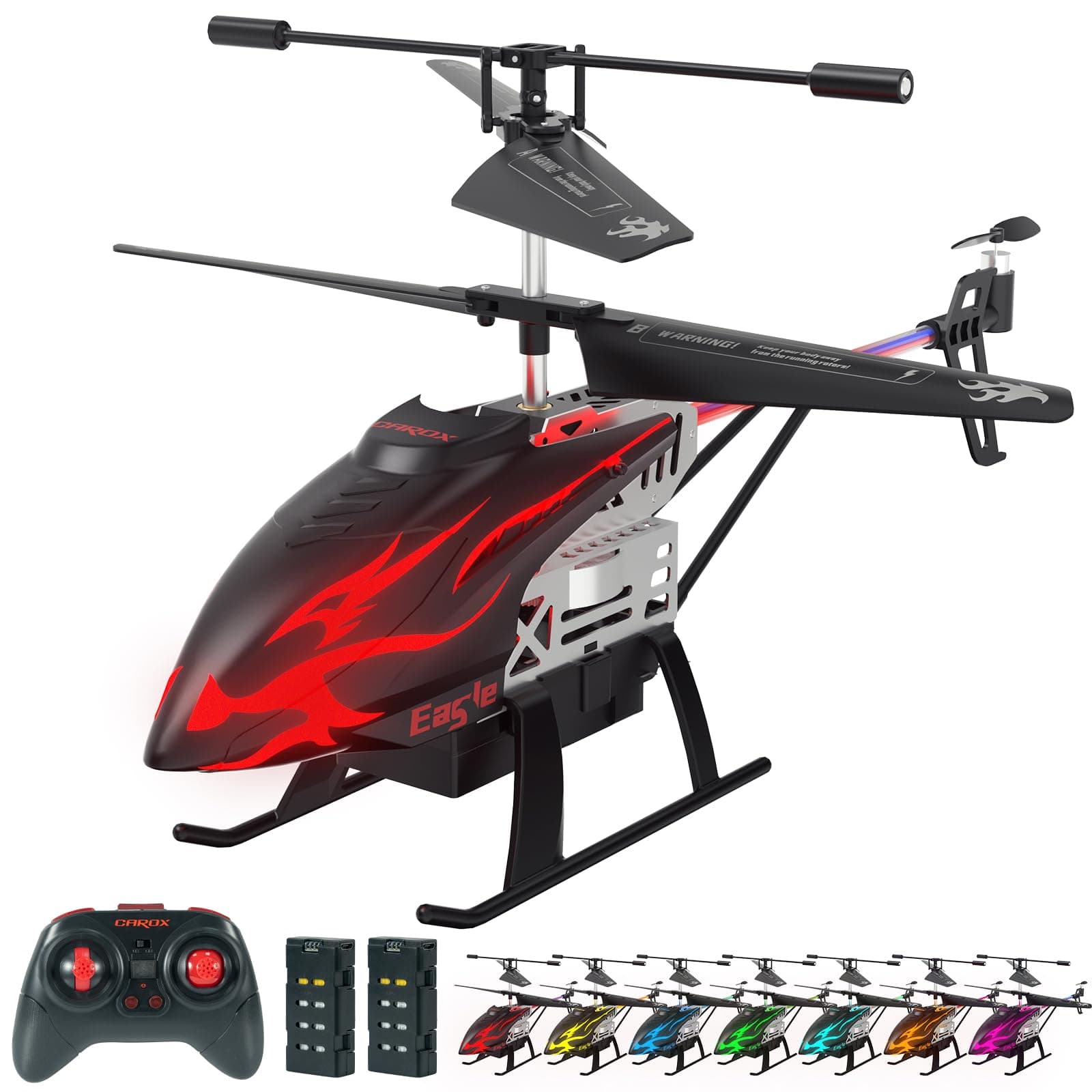 Remote Control Helicopter for Kids with 30-Minute Flight Time, LED Light Effects, Altitude Hold, One-Key Takeoff/Landing, for Boys and Girls Ages 6+, Perfect Christmas and Birthday Gifts