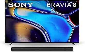 Sony 65 Inch OLED 4K Ultra HD TV BRAVIA 8 Smart Google TV with Dolby Vision HDR and Exclusive Features for PlayStation 5 (K-65XR80), 2024 Model BRAVIA Theater Bar 9 Sound Bar