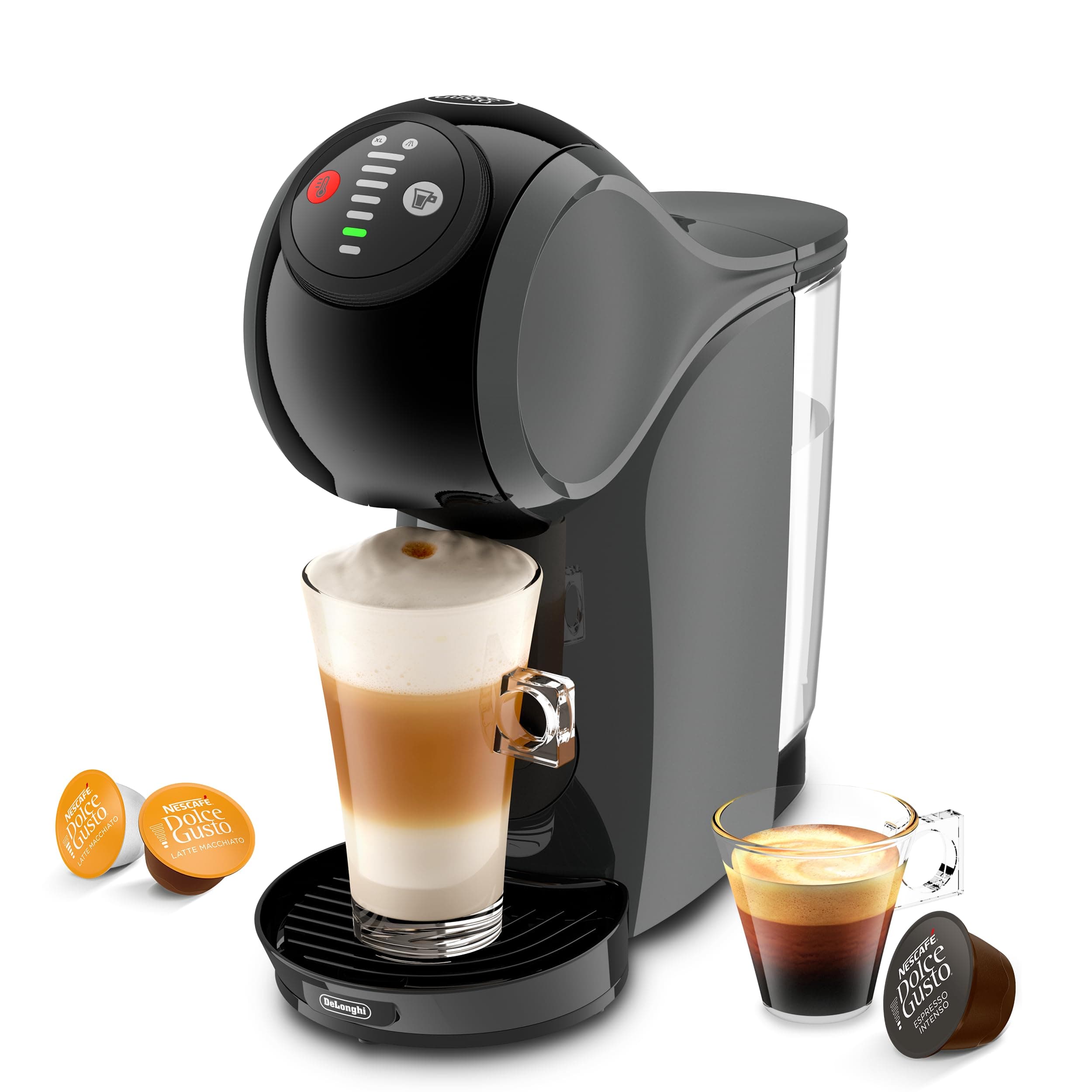 NESCAFÉ DOLCE GUSTO De'Longhi Genio S EDG226.A, Pod Coffee Machine, Compact Design, Adjustable Drink Size, 0.8L Removable Water Tank