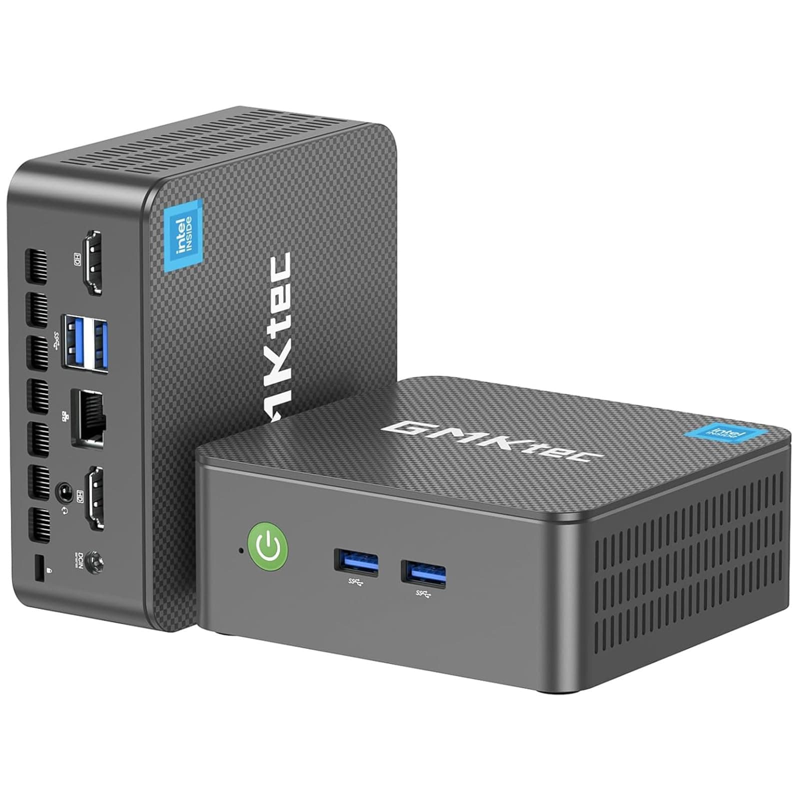 GMKtec Mini PC, G3 PRO Intel Core i3-10110U (Beats 4300U/N150), 16GB DDR4 RAM (Dual Channel) 512GB PCIe M.2 SSD, Desktop Computer 4K Dual HDMI/USB3.2/WiFi 6/BT5.2/2.5GbE for Office, Business