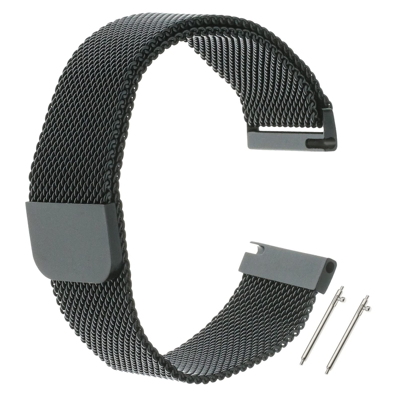 Micro Traders20mm Magnetic Strap Compatible with Amazfit GTR 42 mm/GTS/GTS 2e / GTS 2 / GTS Minin Bip/Bip Lite Stainless Steel Mesh Watch Band
