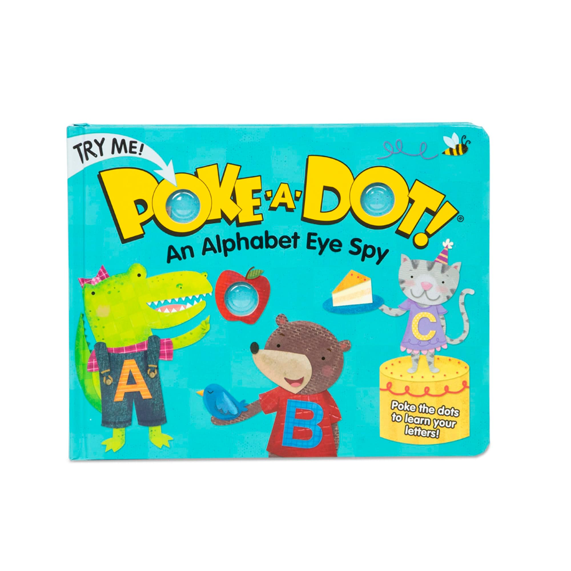 Poke-a-Dot! an Alphabet Eye Spy, Interactive Children's Board Book with Buttons to Pop, Educational Sensory Toy for Toddlers & Preschoolers Ages 3+ - FSC Certified