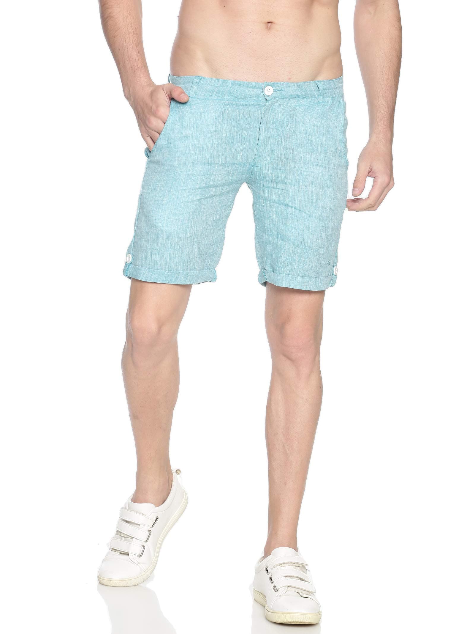 Ecentric Solid Men Shorts|Hemp Fabric|Comfortable Casual Shorts|Beach wear Men