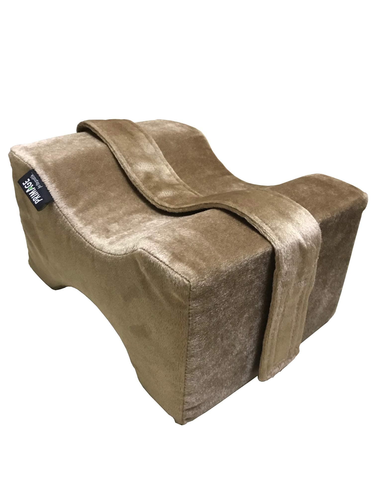 Primage Soft Foam Leg and Knee Support, Leg Rest Pillow for Relief from Leg Pain and Sciatica, for Pregnancy, Post Surgery, Hip and Joint Pain - Beige