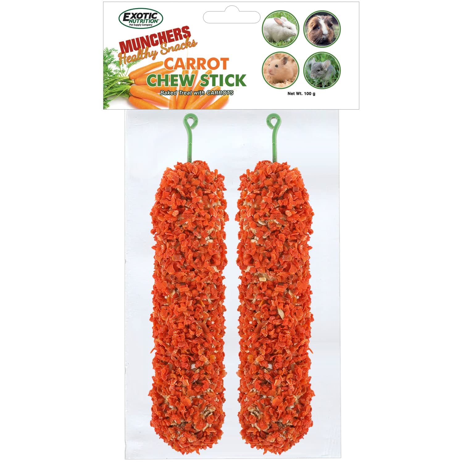 Exotic NutritionMunchers Chew Sticks (Carrot)