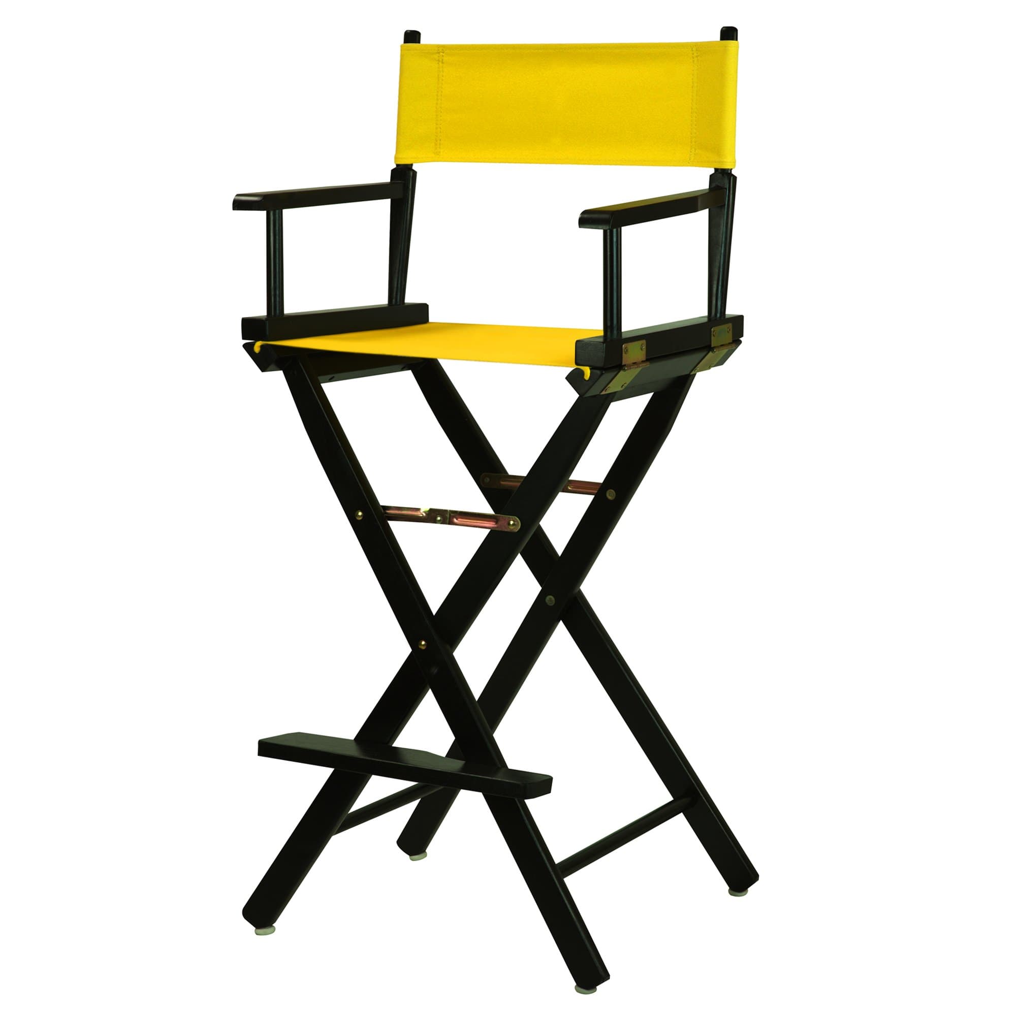 30" Director's Chair Black Frame-Gold Canvas