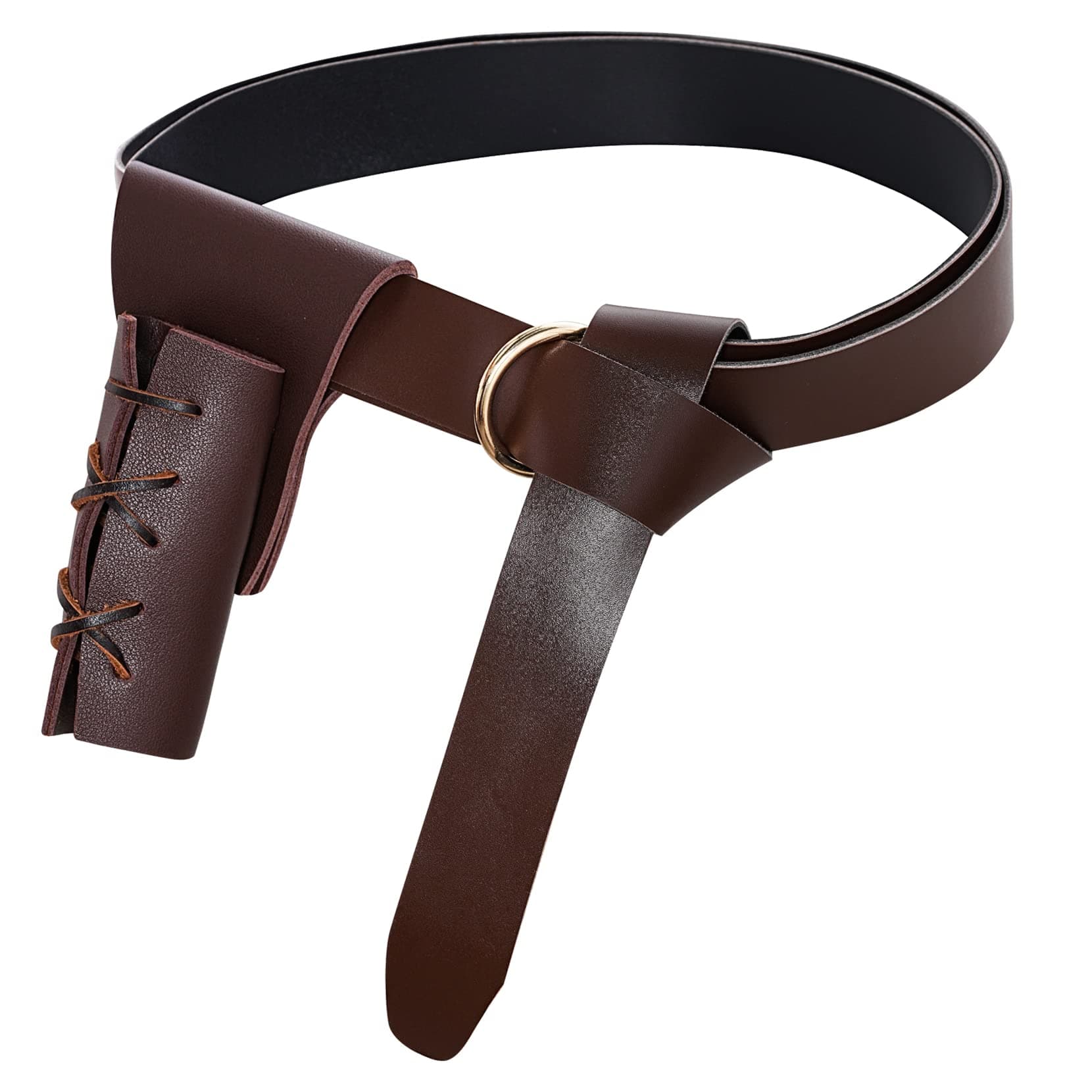 2 Pack Medieval Renaissance Belt and Sword Dagger Frog Case Sword Holster for Halloween Knight Viking Warrior Cosplay Costume