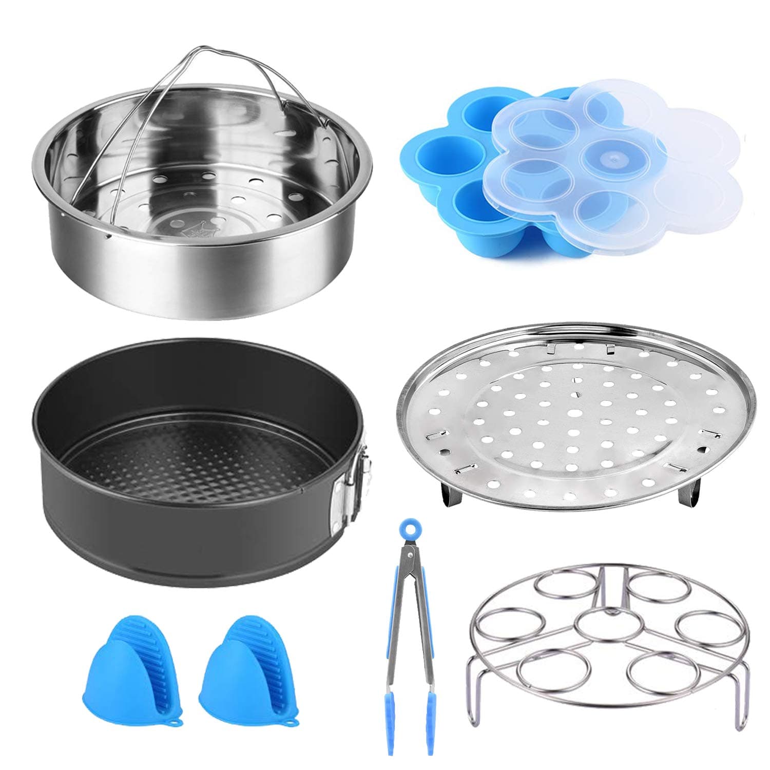 Cooker Accessories Set Compatible with Instant Pot 5,6,8 QT Electric Pressure Cookers Accessories (8 pcs Cooker Accessories Set)