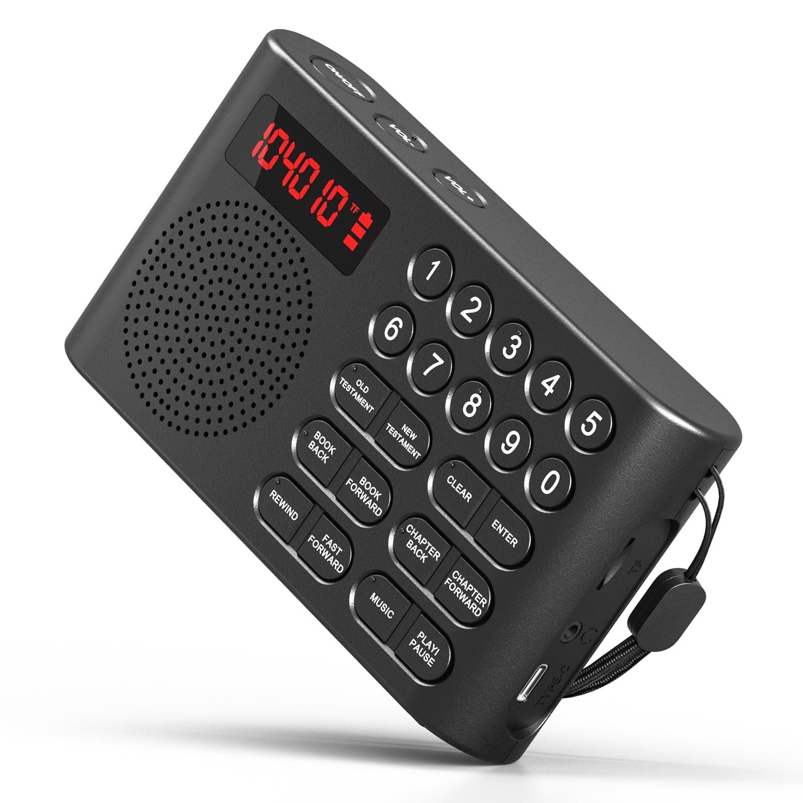 KJV Audio Bible Player, King James Version Electronic Bible, Electronic Holy Bible Audio Player for Seniors Elderly, Visually Impaired, Dyslexics, Non-Readers - KJV (King James Version)