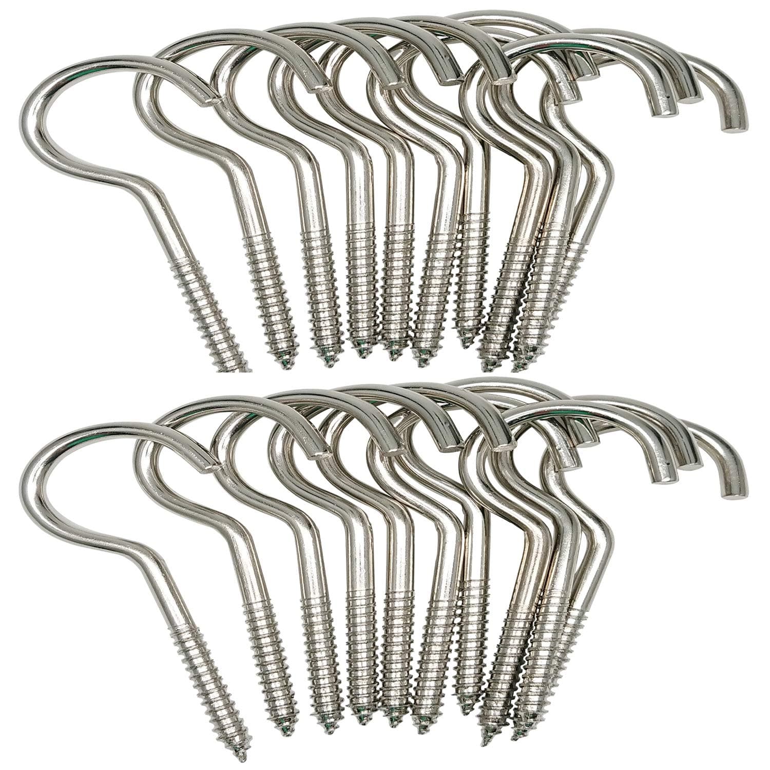 AxeSickle 3 Inch Heavy Duty Large Screw Hook Ceiling Hook Cup Hook 20 Pcs