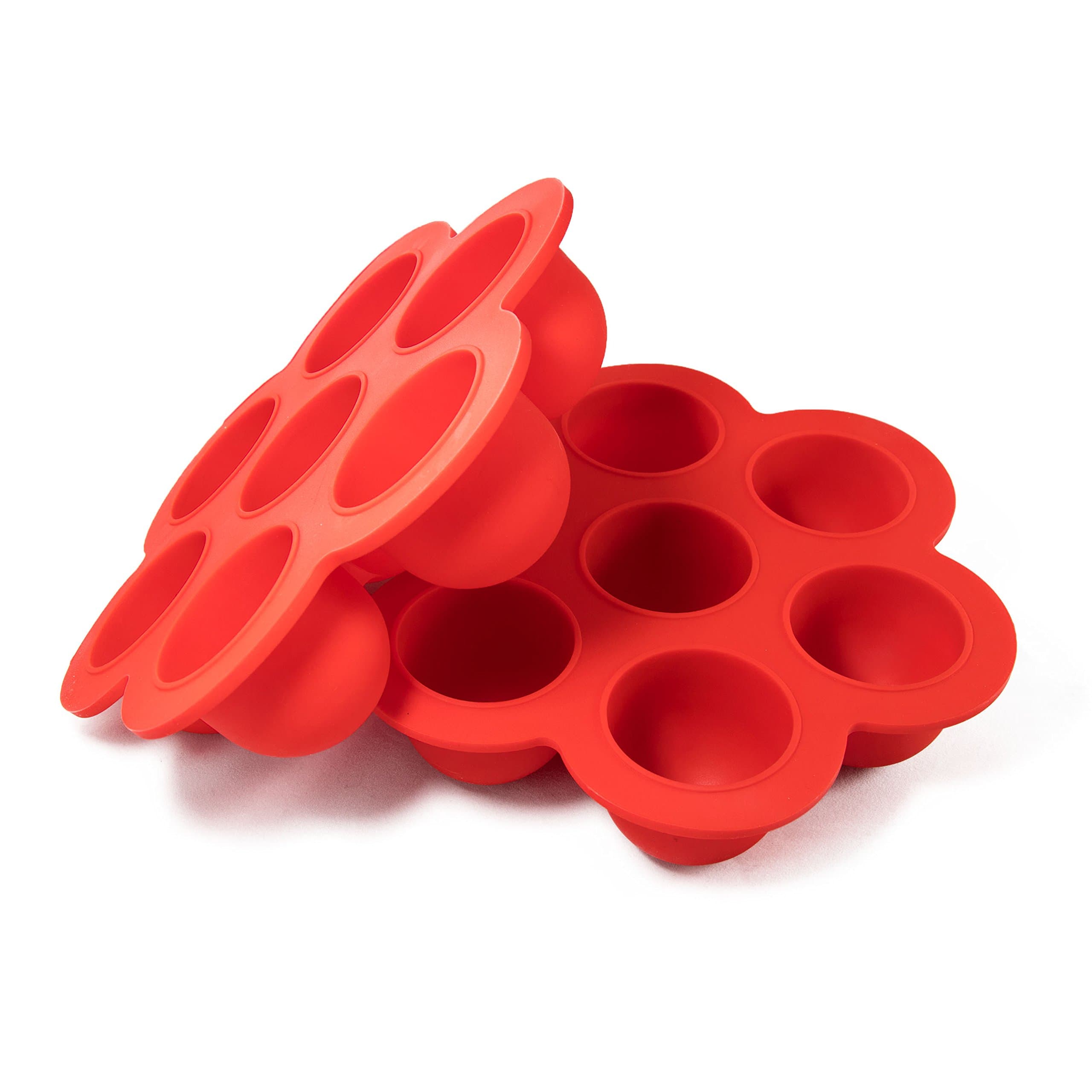 Silicone Egg Bite Molds - Instant Pot Accessory Sealable Food Grade Pressure Cooker 5, 6, 8 QT (Pack of 2)