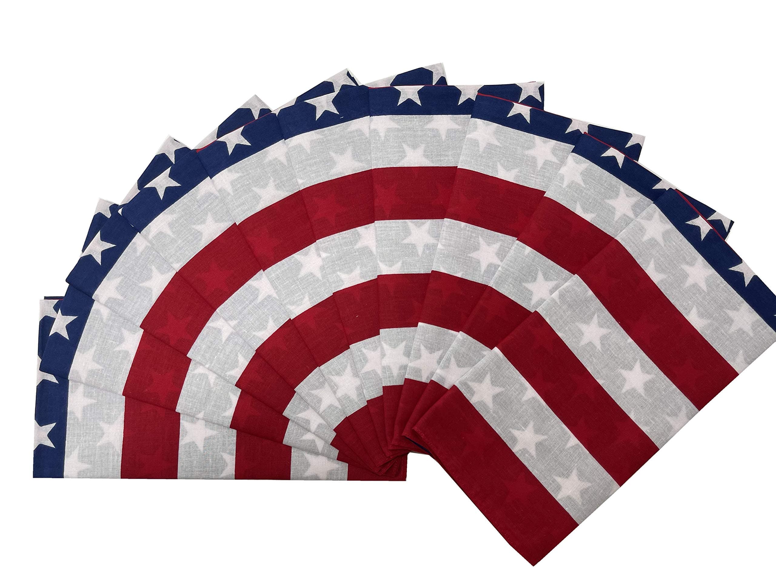 Vamqor100% Cotton 10 Pack Fine Bandanas