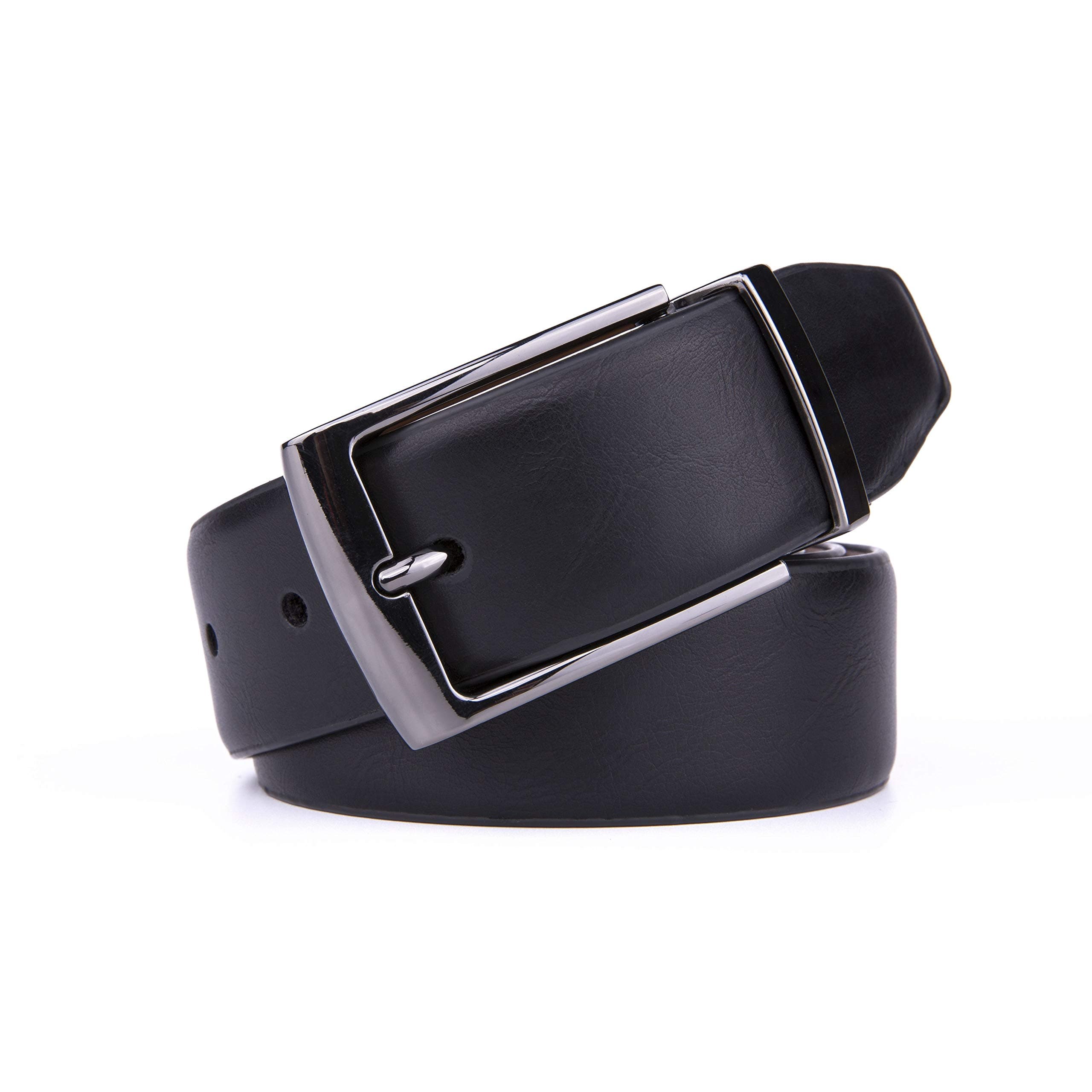 Men's Vegan Reversible Belt Black/Tan