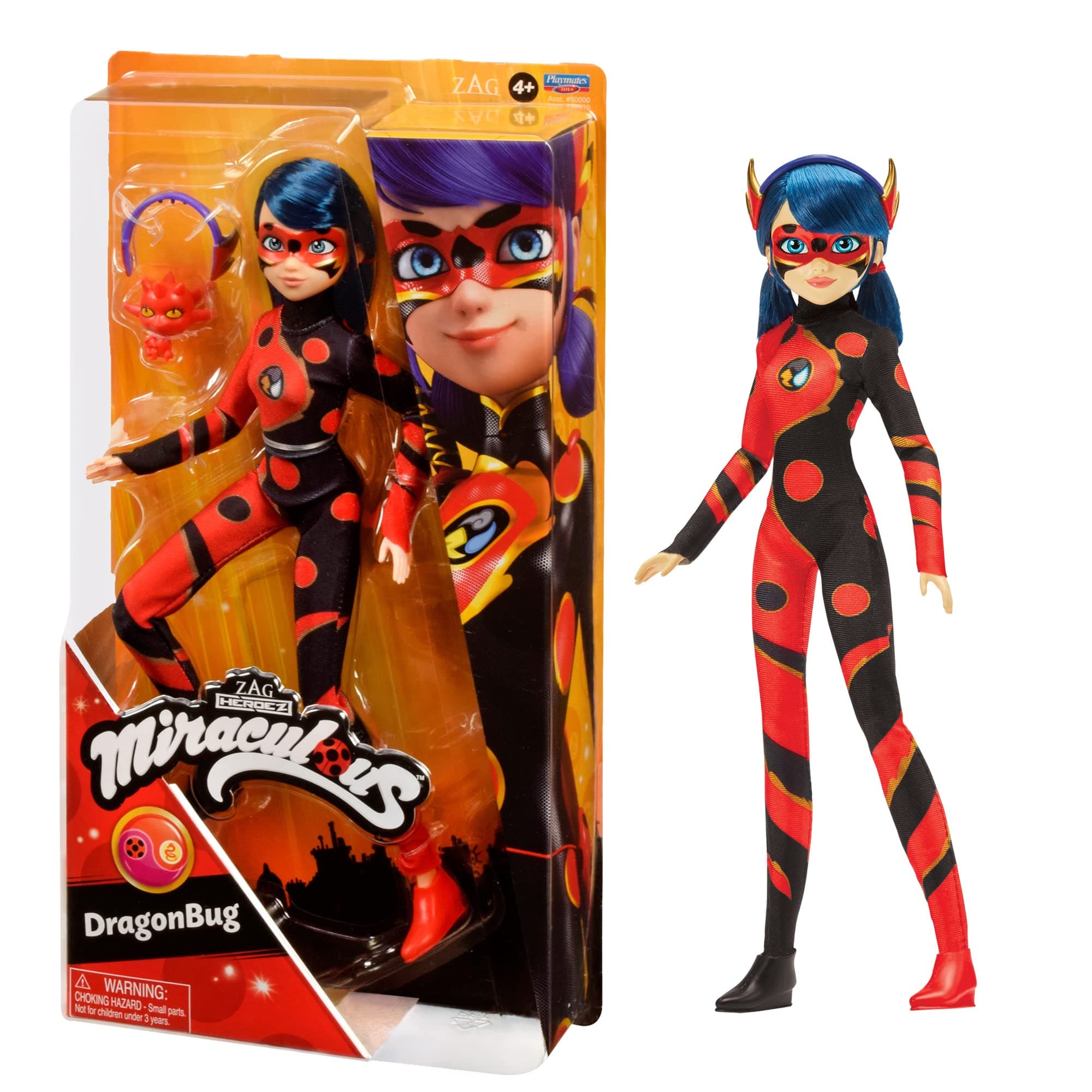 Miraculous Ladybug Dragon Bug - Dressing Doll With Joints 26 cm - Superhero - P50010