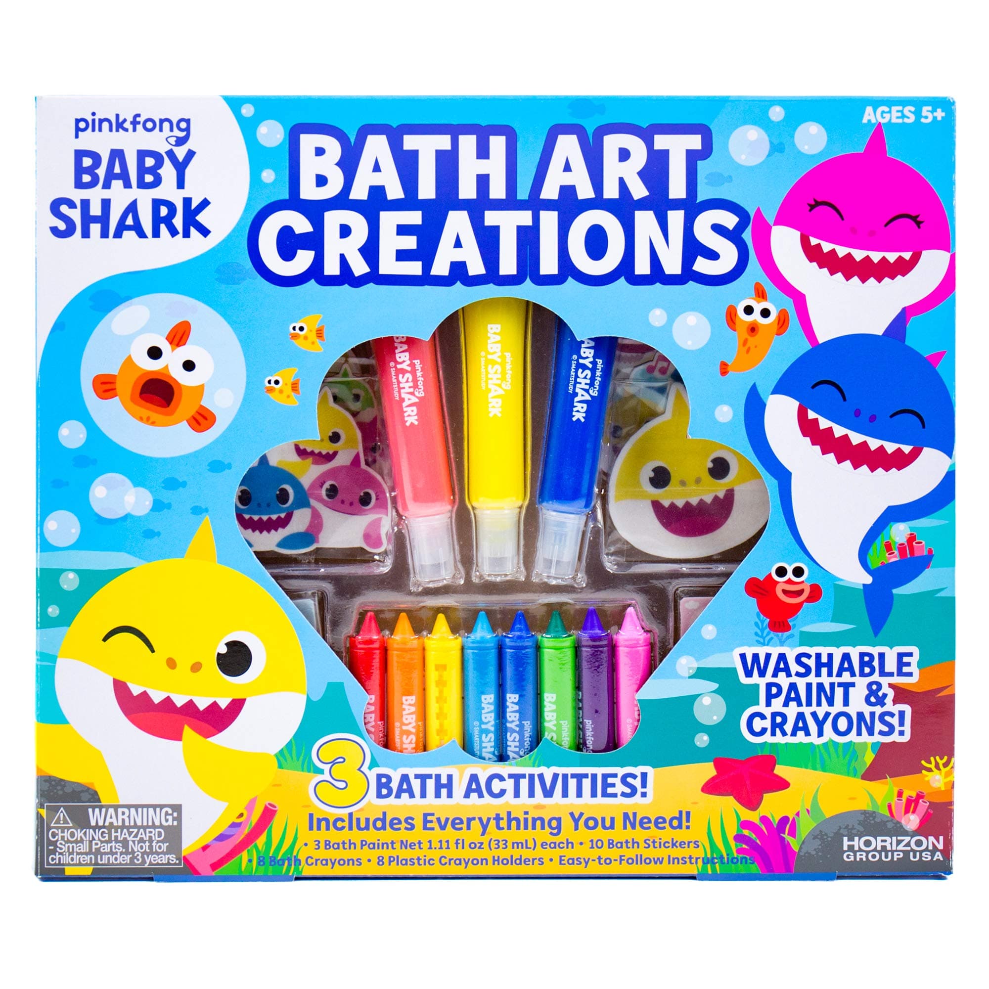 Baby Shark Bath Art Creations