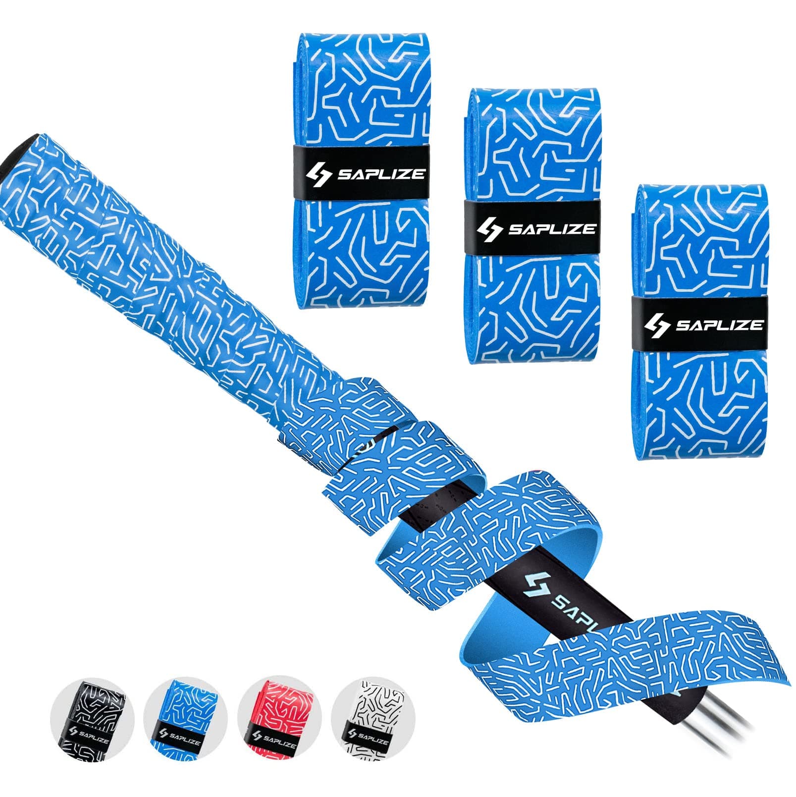 SAPLIZE Golf Grip Wrapping Tapes, 3 Or 15 Pack Tacky PU Overgrip Tapes, New Regripping Solution for Golf Club Grips