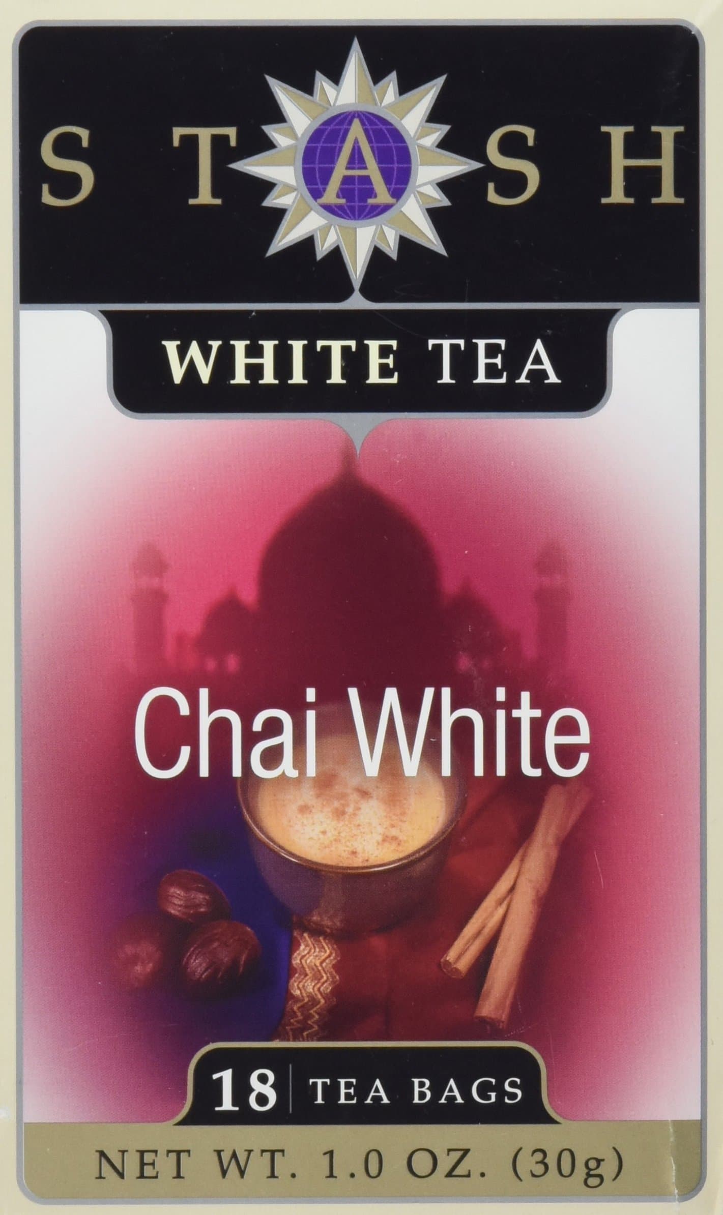 Stash Tea - Chai White Tea - 18 Tea Bags (Packaging May vary)