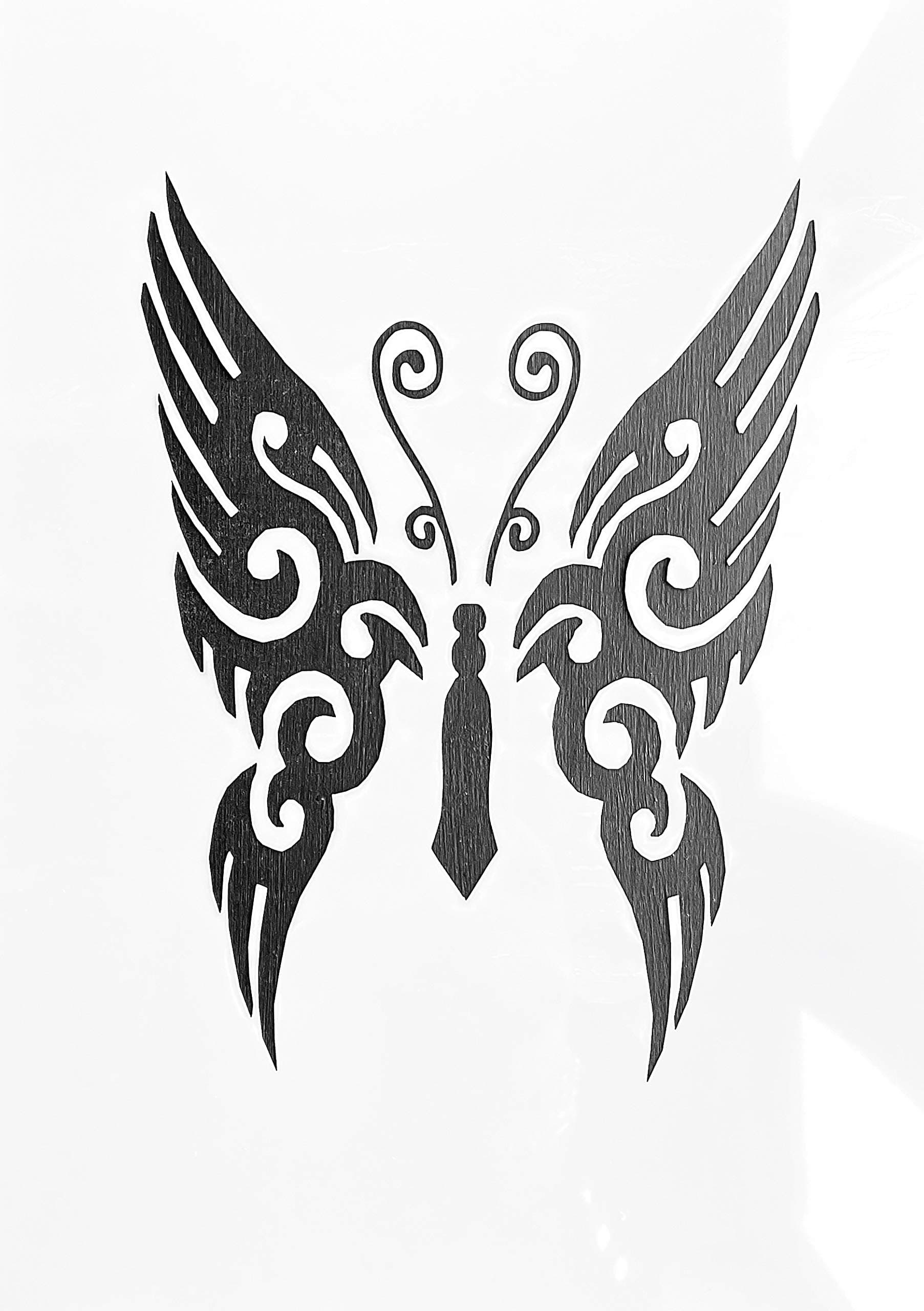 Butterfly Wings Stencil Template A4, Image Size 152mm x 200mm