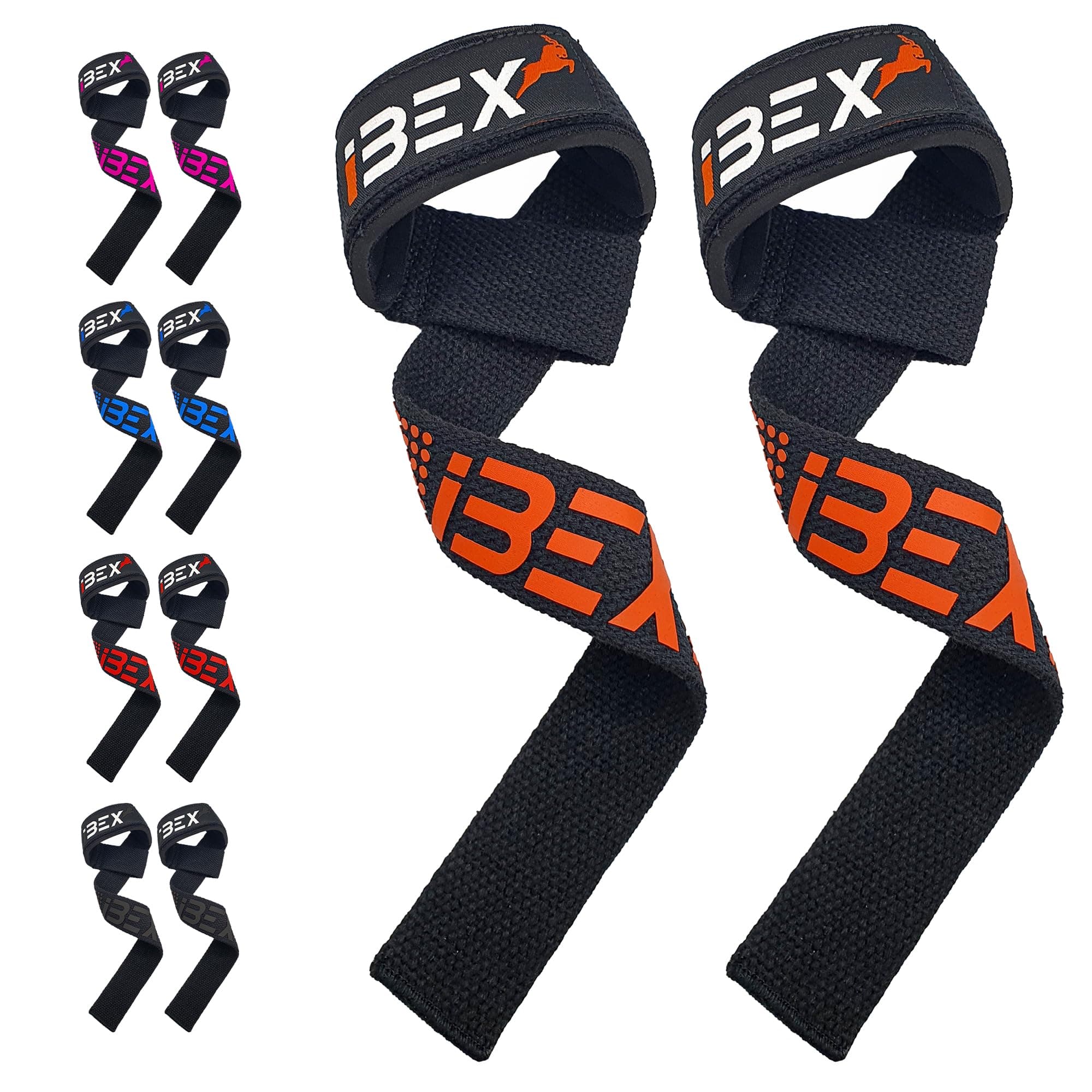 Weight Lifting Straps with Padded Wrist Support and Advanced Gel Grips - Strongly stitched 100% cotton Extra Long Gym Straps for Deadlift, Workout & Barbell Shrugs