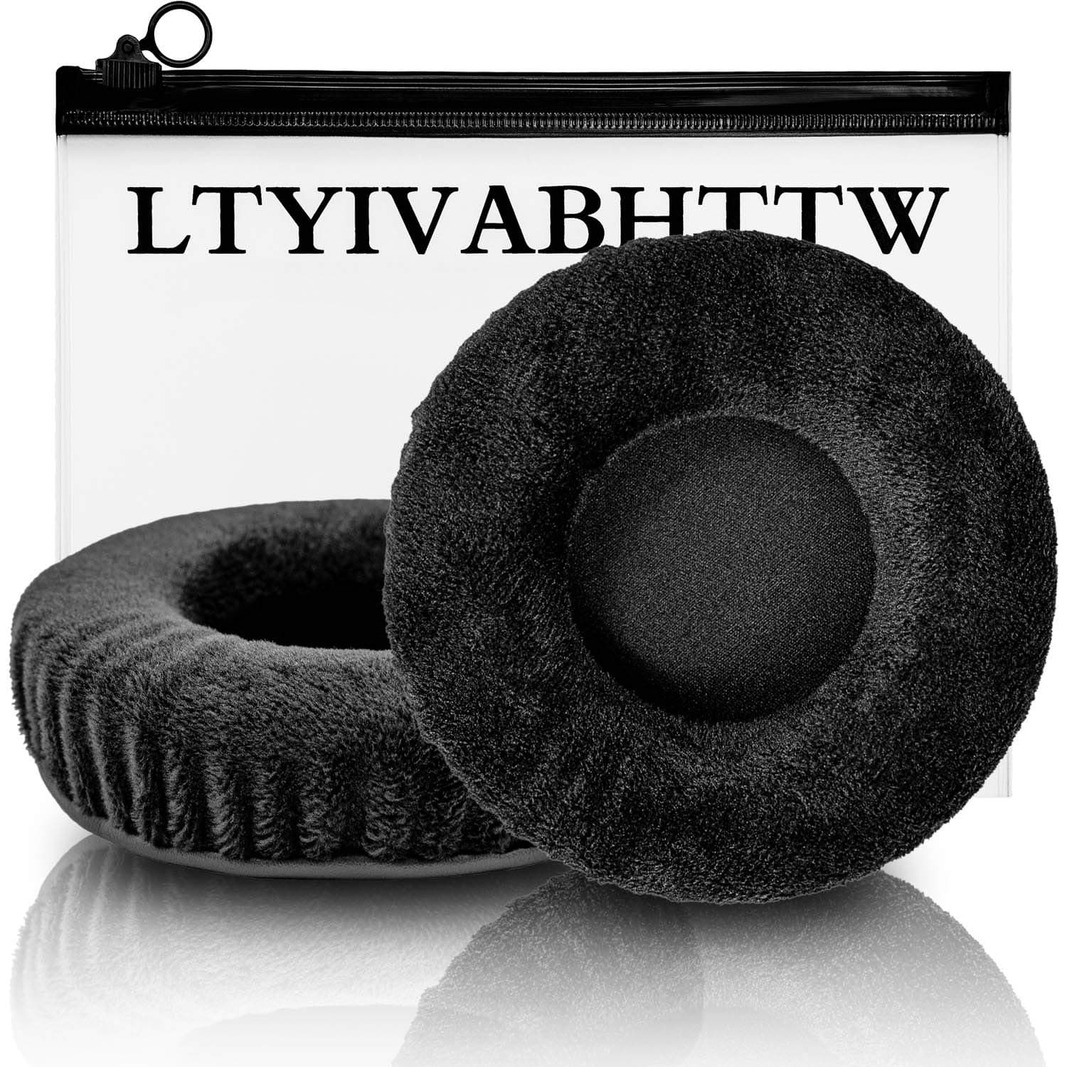 90mm Replacement Ear Pads Compatible with NS-WHP314, MDR-V700 V500, HDJ2000, DJ DN-HP1000, HARX300 HARX500, ProDJ100 ProDj200, RP-DH1200, T4s Headphones (Black Velvet)