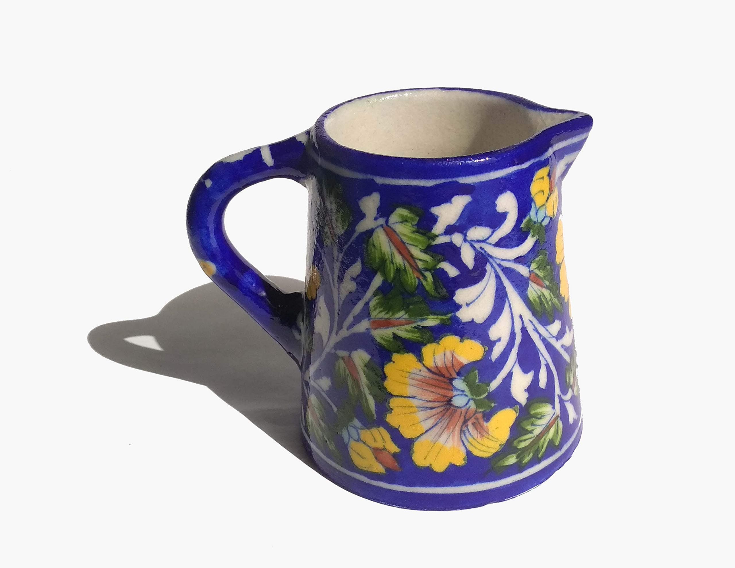 SHIV KRIPABlue Pottery Ceramic Floral jug
