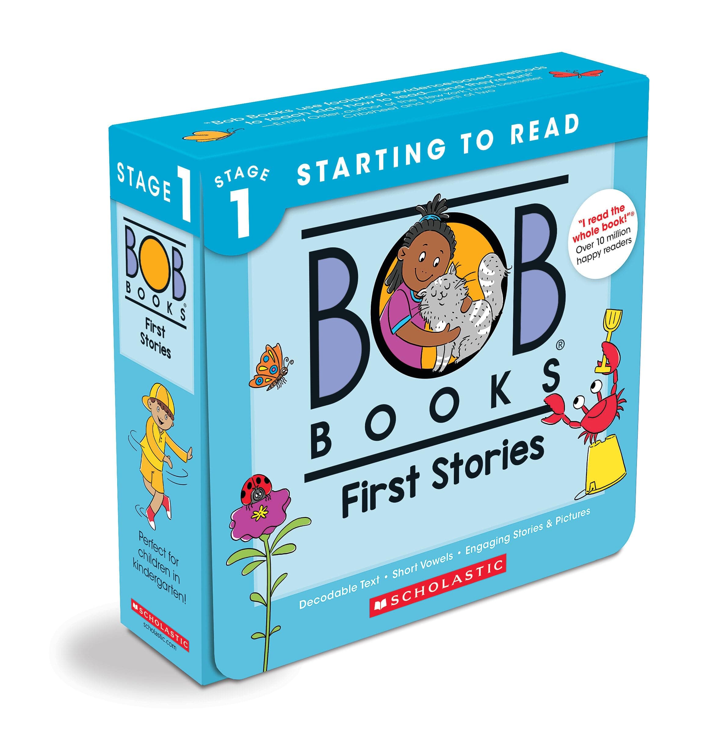 Bob Books - First Stories Box Set of 12 Paperbacks | Decodable Phonics Books, Ages 4 and up, Kindergarten (Stage 1: Starting to Read)