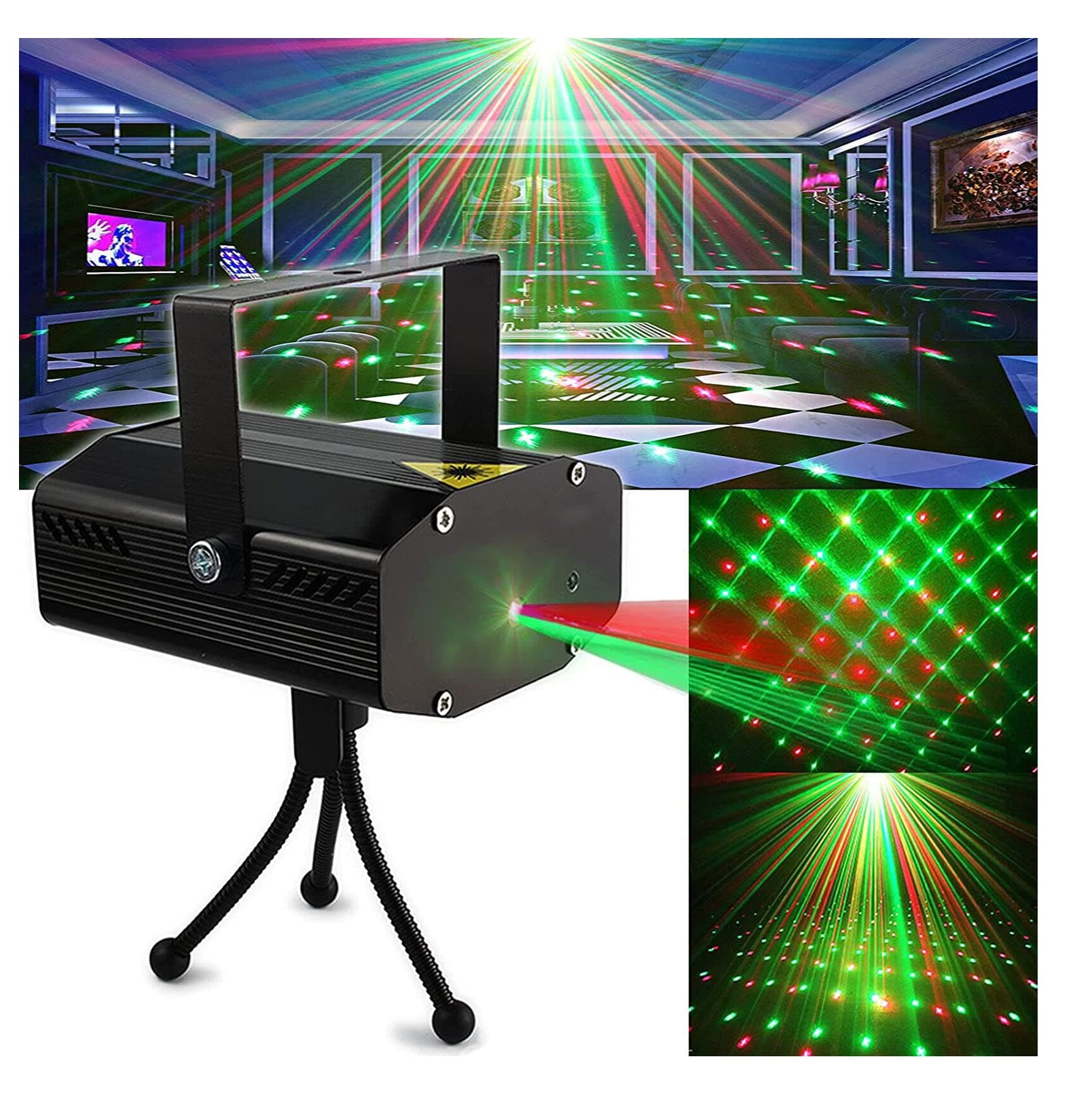 CITRA Mini Laser Projector Stage Lighting Sound Activated Laser Light for Party and DJ
