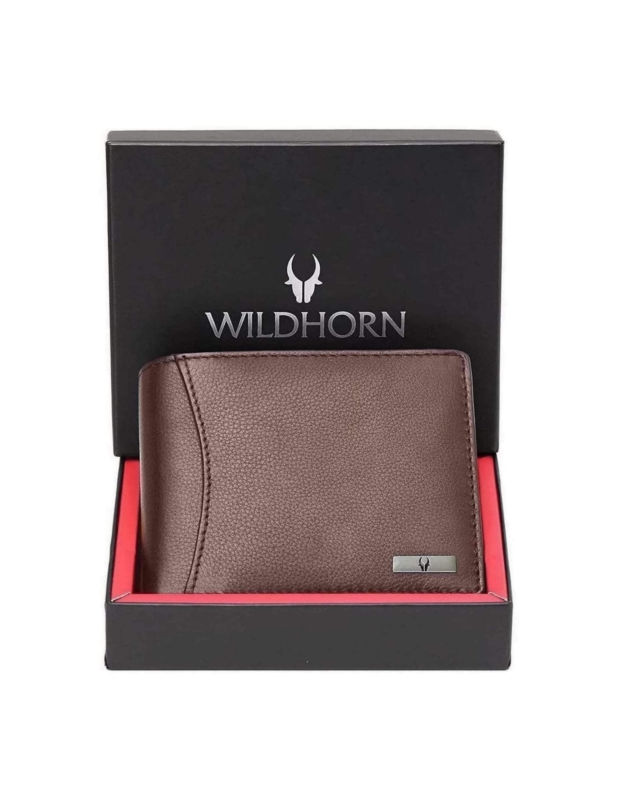 WILDHORN Classic Leather Wallet for Men (Walnut)