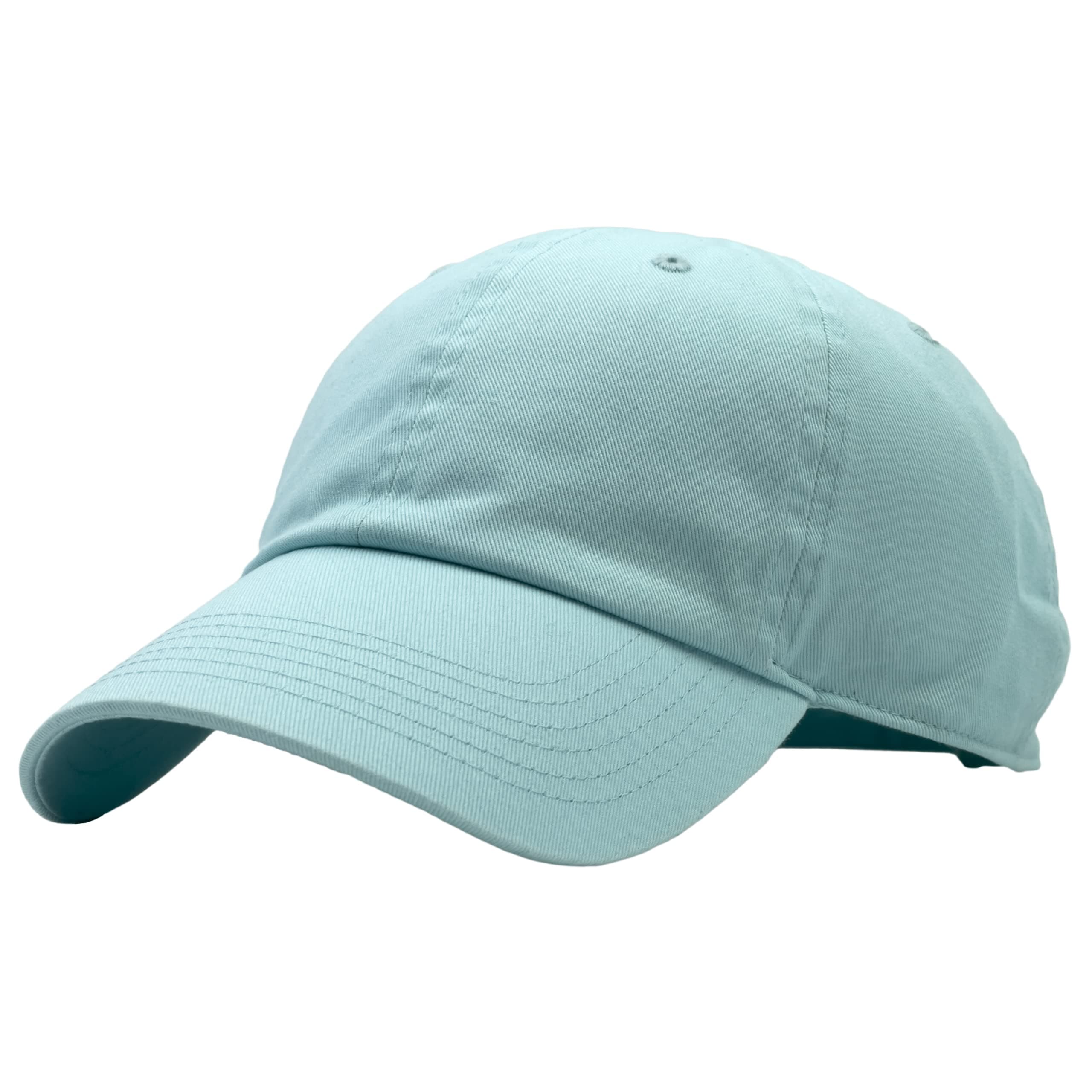 Utmost Unisex Classic Low Profile Cotton Baseball Cap Plain Blank Camoflauge Soft Unconstructed Adjustable Size Dad Hat (Aqua)