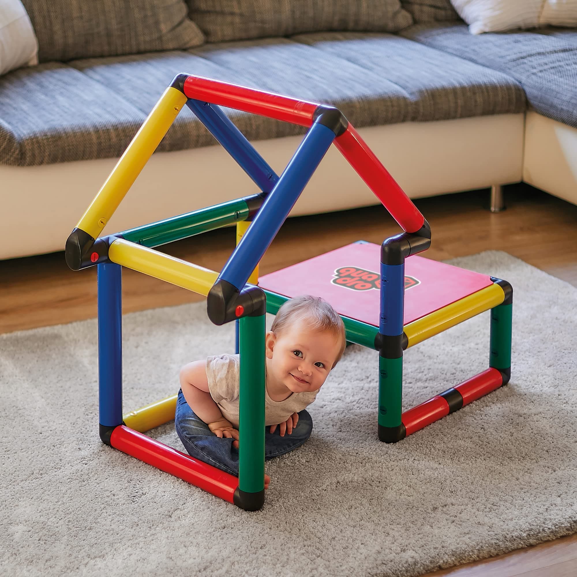 Quadro Beginner - Learn and Play Construction Kit/Rugged Indoor/Outdoor Climber, Tot/Toddler Jungle Gym, Expandable Modular Educational Component Playset, for Kids Ages 1-6 Years.