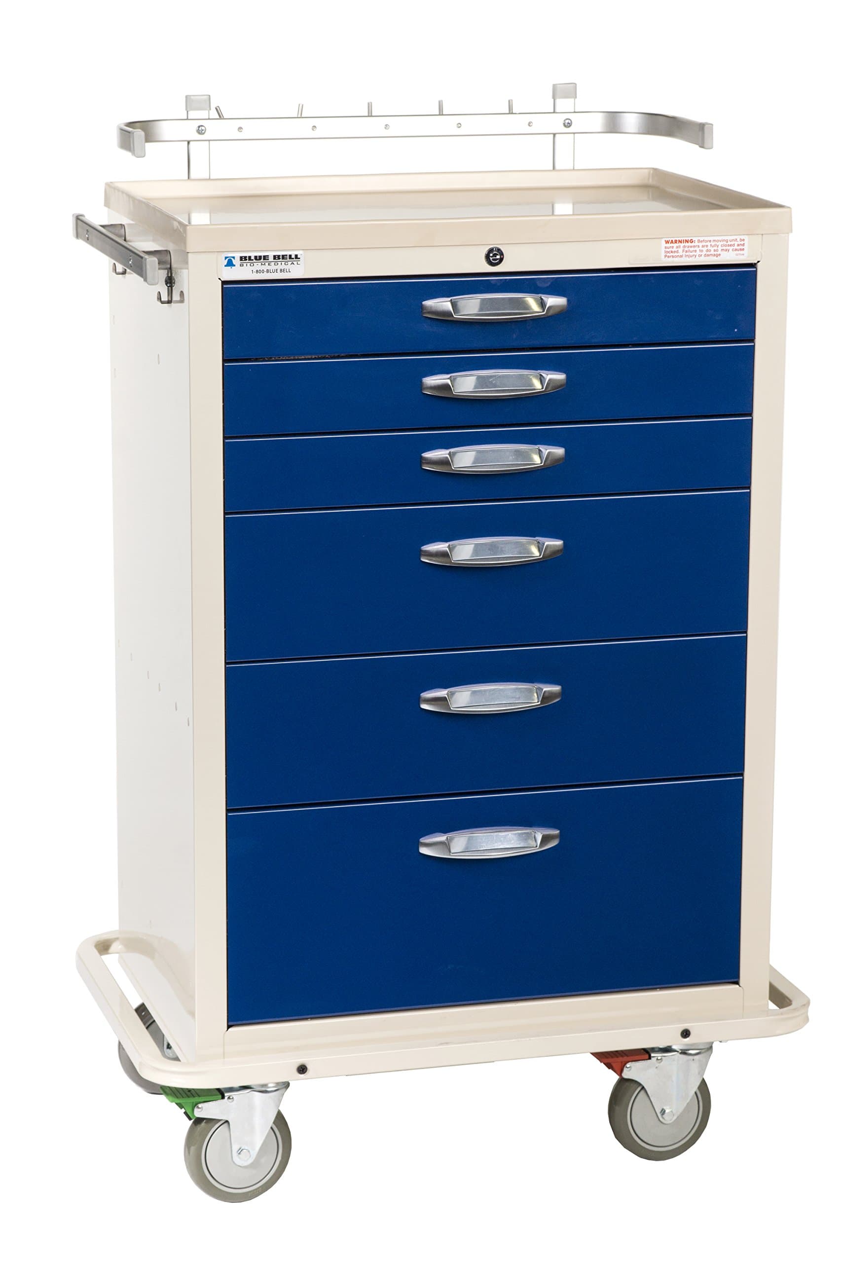 89003 BAC-30, Basic Anesthesia Cart, Key Lock,Professional Emergency Medical Crash Supply Cart for Anesthesia Treatment and Medical Equipment Storage