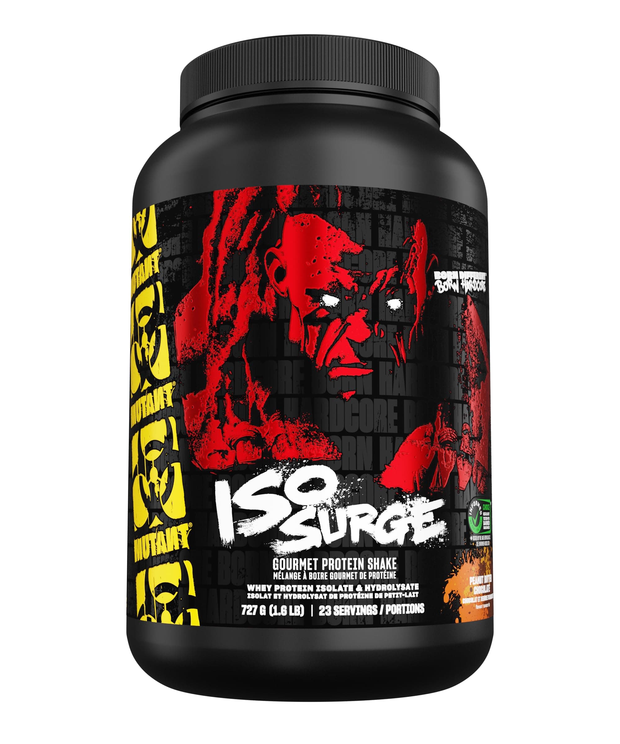 ISO SURGE | Pure whey protein Isolate powder, low carb, low fat, digestive enzyme boosted - Peanut Butter Chocolate - 727 g