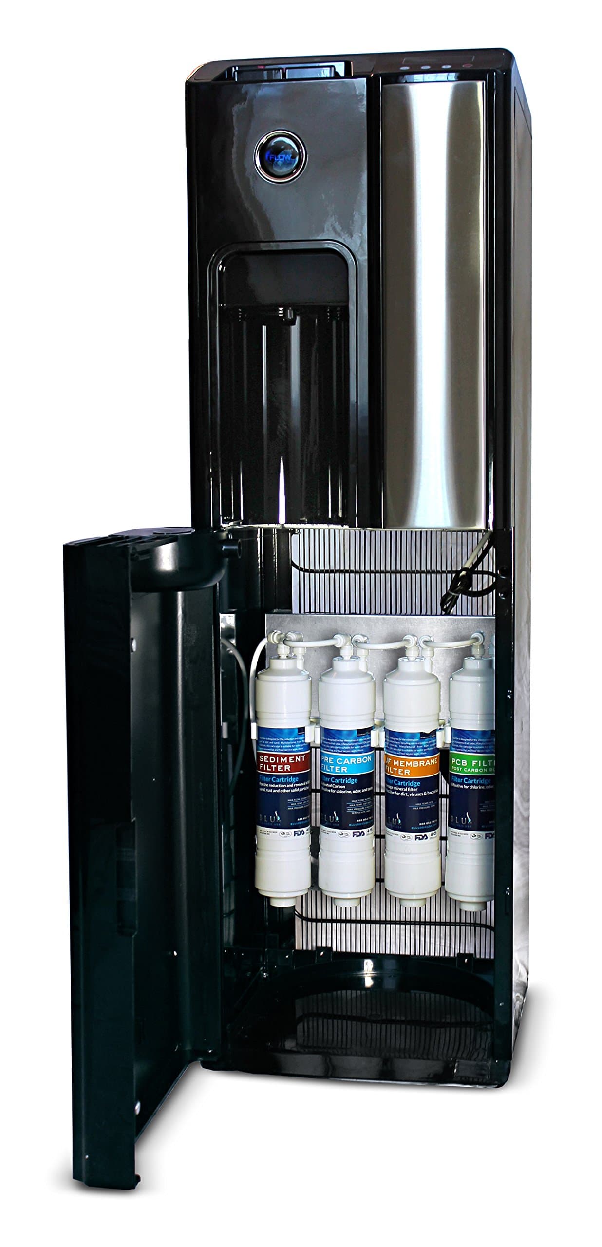 204 UF ice White Free-Standing Hot and Cold Water Cooler
