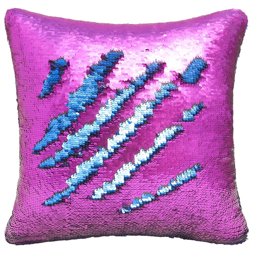 Play Tailor (Blue-Purple) - Mermaid Pillow Case, Magic Reversible Sequin Pillow Cover Throw Cushion Case 41cm x 41cm