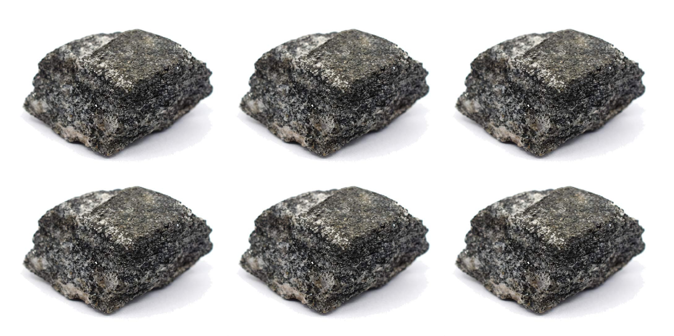 EISCO 6PK Raw Biotite Gneiss, Metamorphic Rock Specimens - Approx. 1" - Geologist Selected & Hand Processed - Great for Science Classrooms - Class Pack