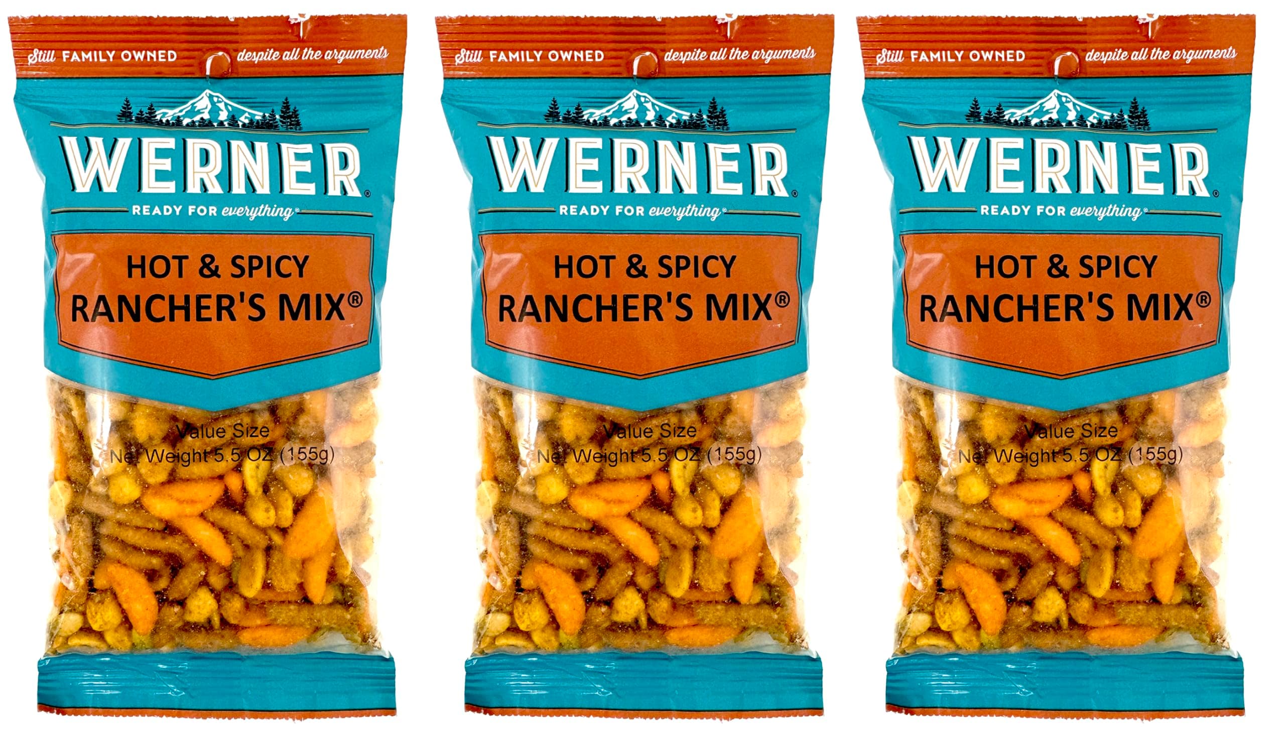 Werner Hot & Spicy Rancher's Mix - 6 Oz. Bag (Pack of 3)
