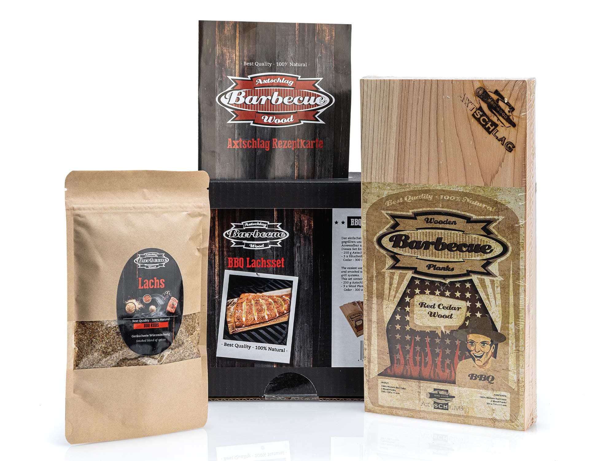 Axtschlag Barbecue Gift Set Assorted 31.3 x 20.3 x 14.6 cm salmon pink