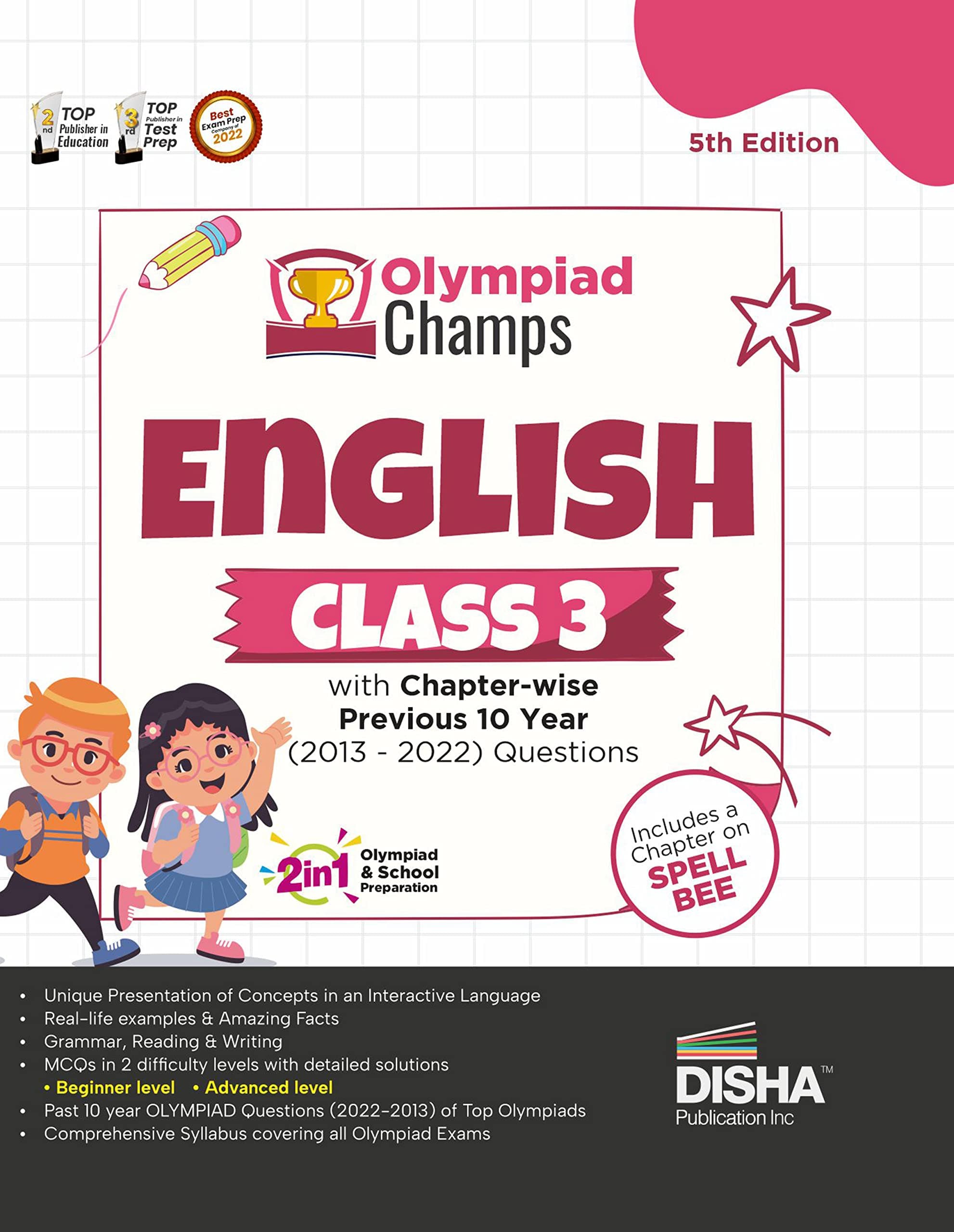 Olympiad Champs English Class 3 with Chapter-Wise Previous 10 Year (2013 - 2022) Questions Complete Prep Guide with Theory, Pyqs, Past & Practice Exercise