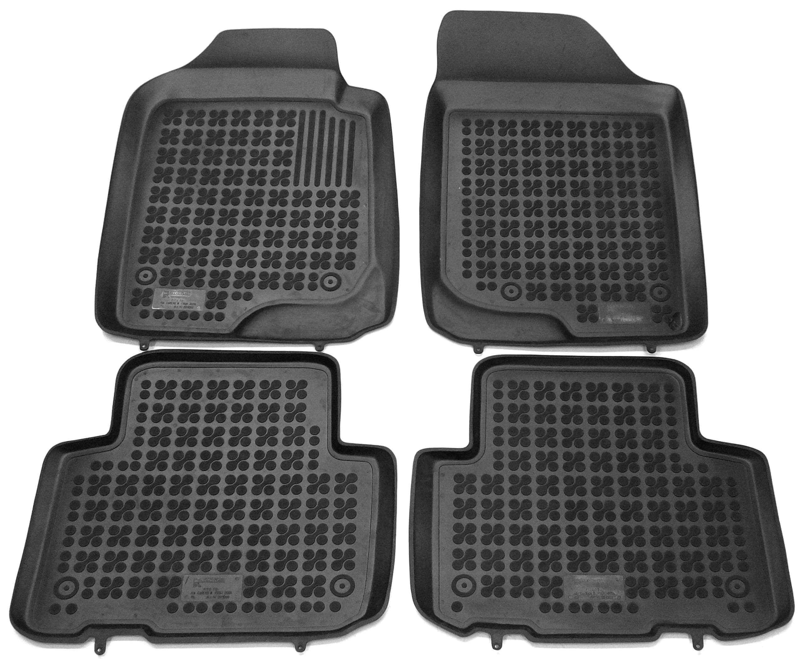 Premium Rubber Floor Liners Compatible with 2007 2008 2009 2010 Kia Rondo Floor Mats Waterproof Custom Car Mats All Weather Odorless Tailored Car Accessories Black