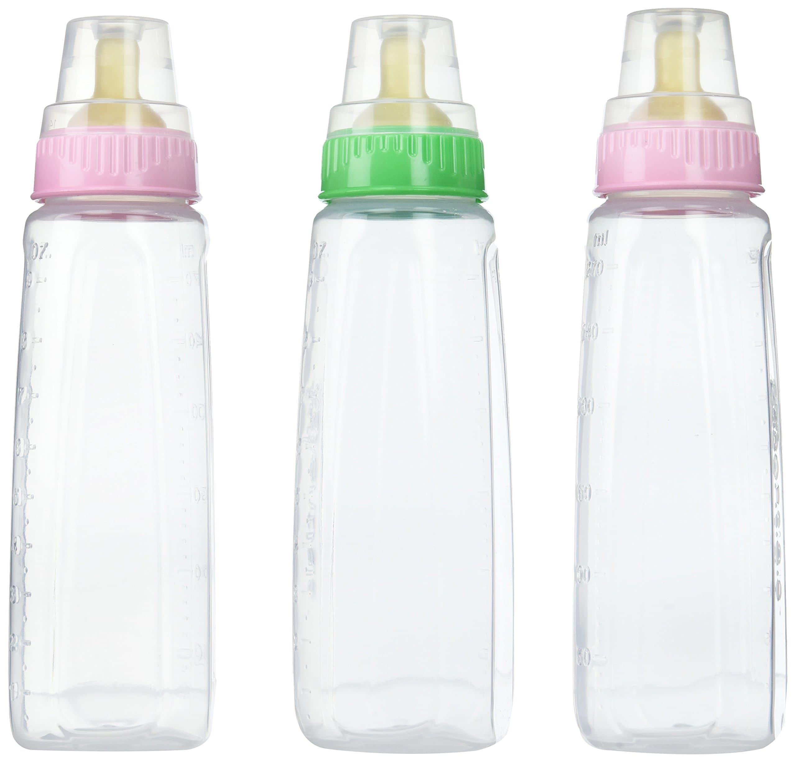Gerber First Essential Clear View BPA Free Plastic Nurser with Latex Nipple, 9 Ounce (3 Pack)