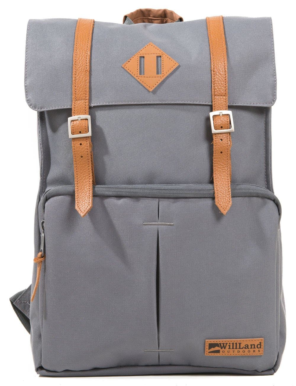 WillLand Outdoors College Fortuna Square Backpack Dark Grey