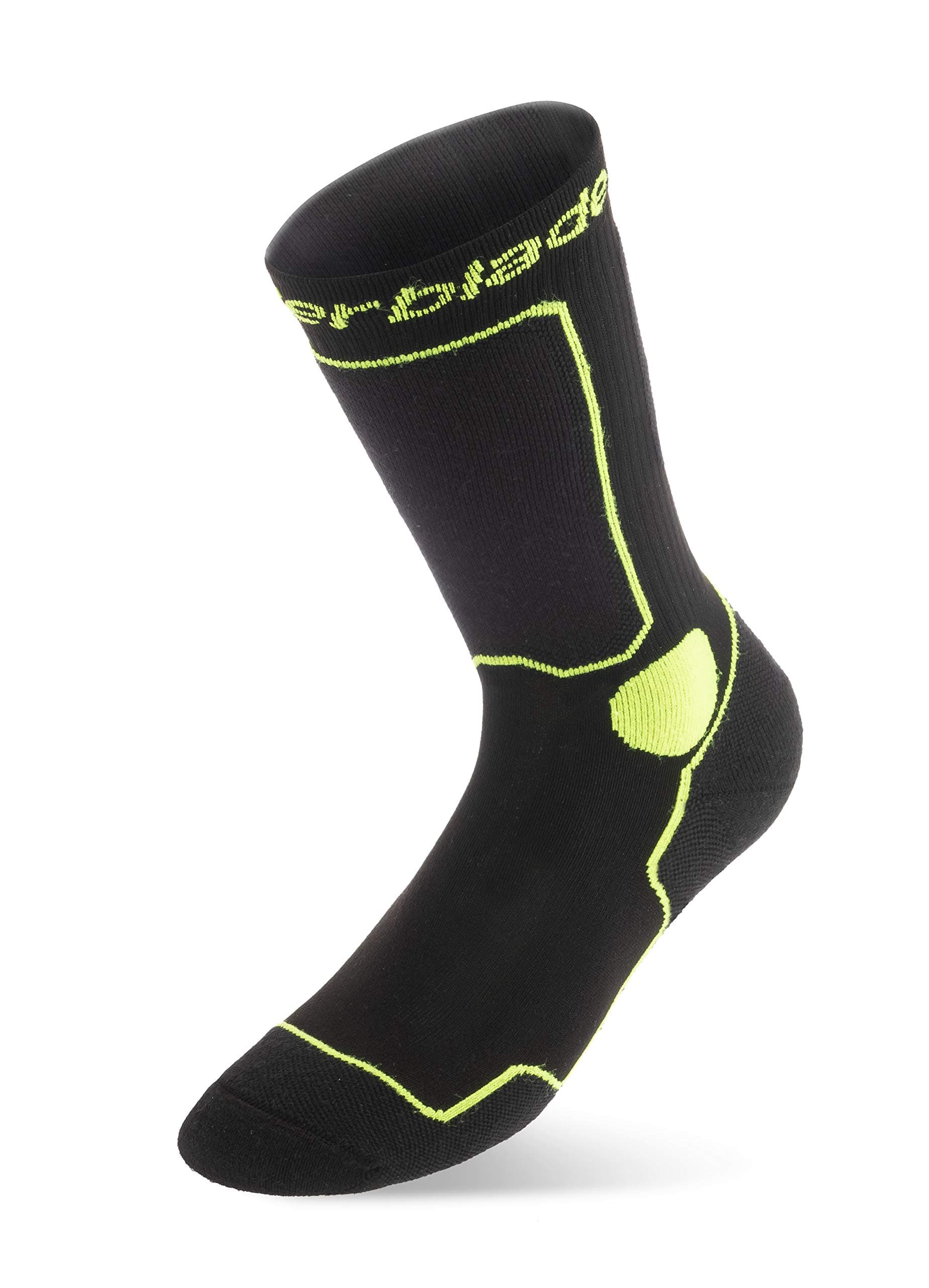 Rollerblade Performance Men's Socks, Inline Skating, Multi Sport, Black and Green