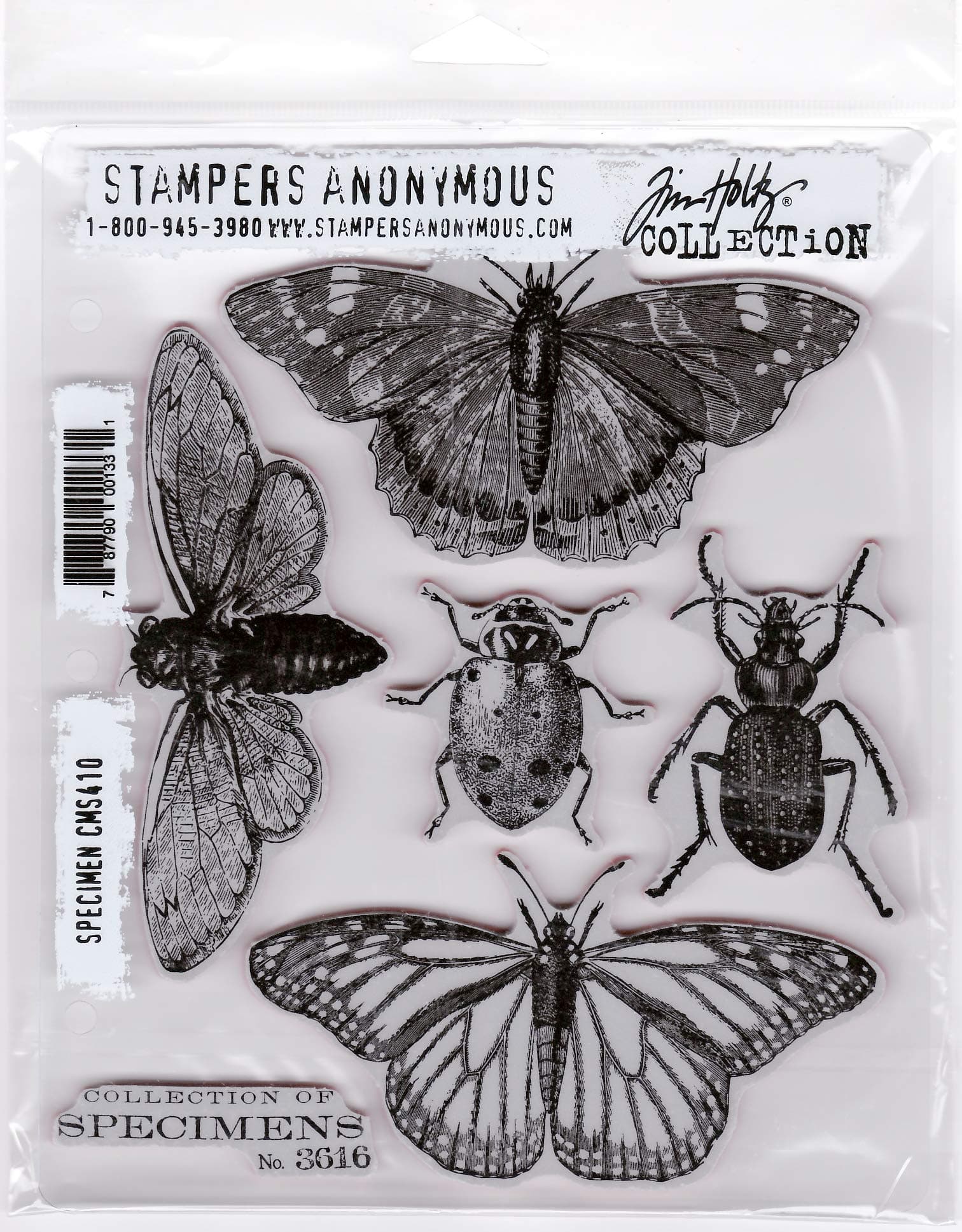 Tim HoltzStampers Anonymous Specimen Cling Stamp (CMS410)