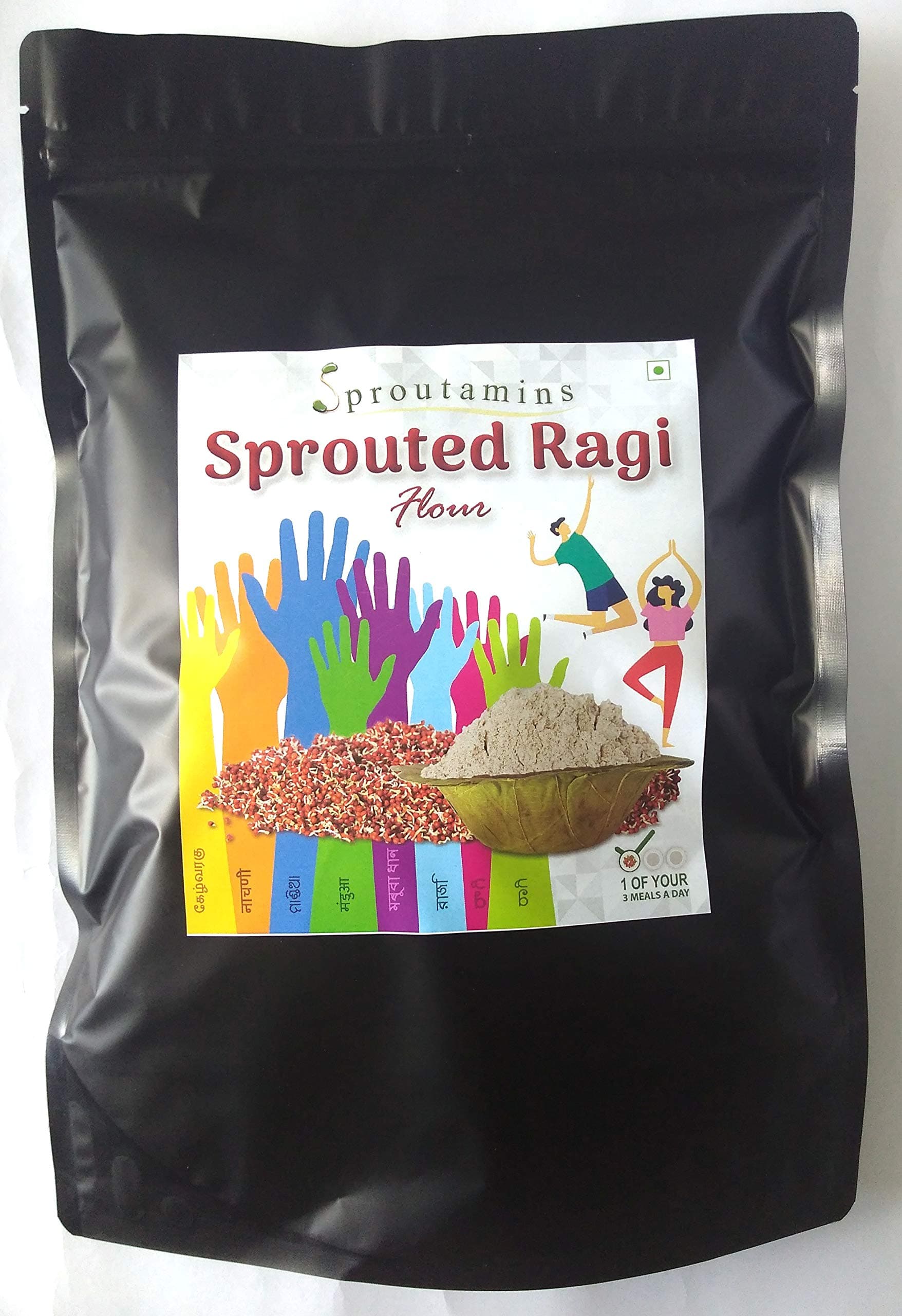 SPROUTAMINS Sprouted Ragi Flour 1 Kg