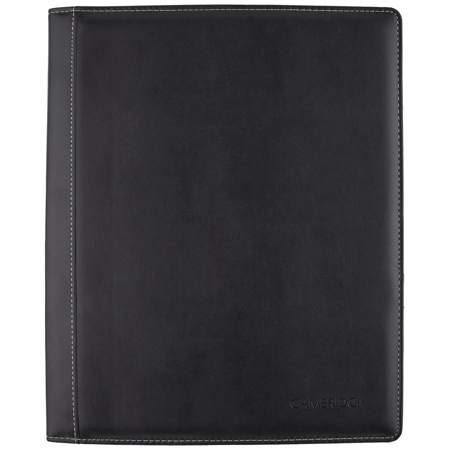 Limited Business Notebook, 8-1/2" x 11", 50 Sheets, NoteTaker Portfolio and Refillable Notebook with 5" x 8" Notepad and Business Card Pocket, Zipper Mesh Pocket, Black (06126)