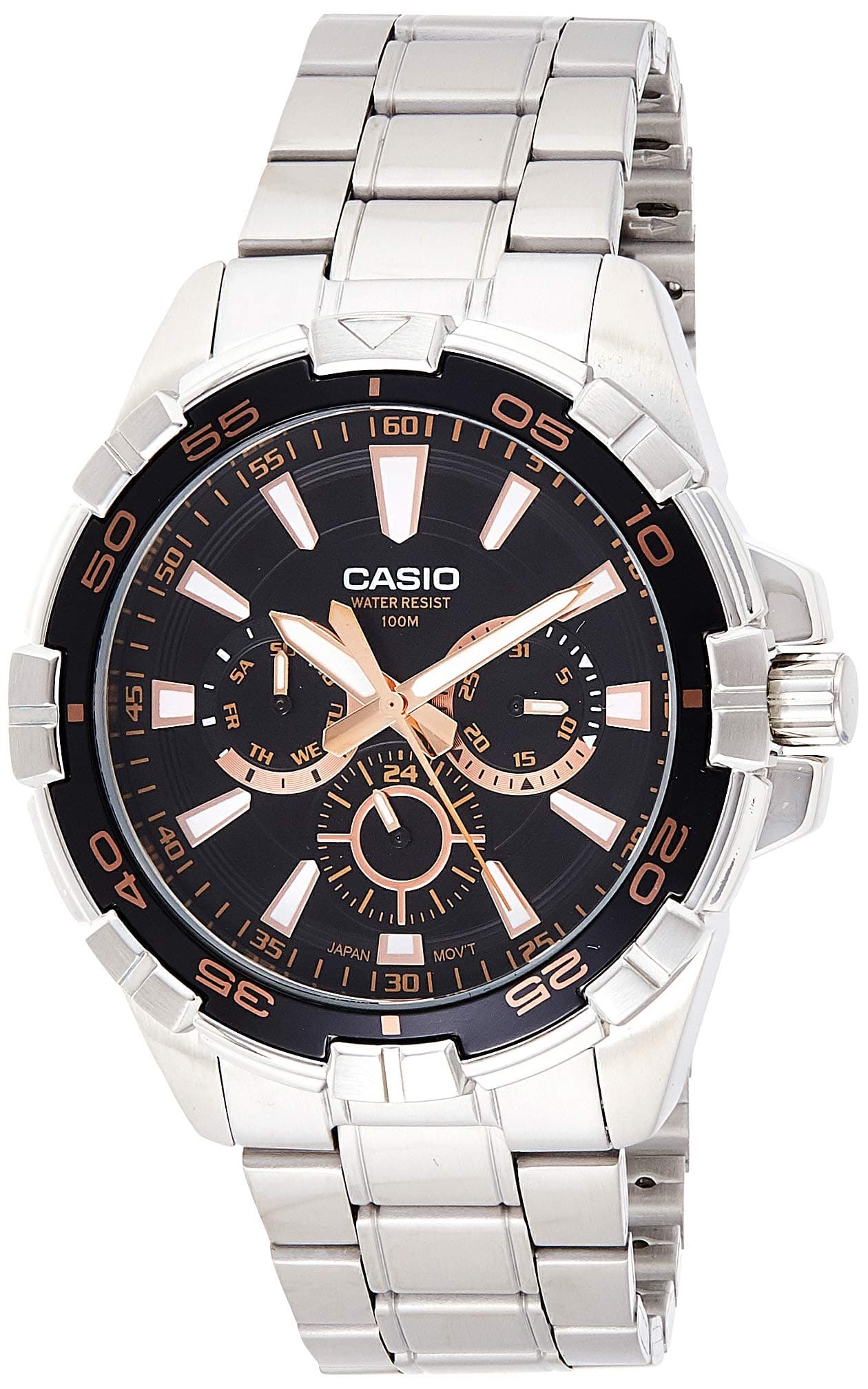 Casio Enticer Men Analog Black Dial Men's Watch - MTD-1069D-1A3VDF(A1326)